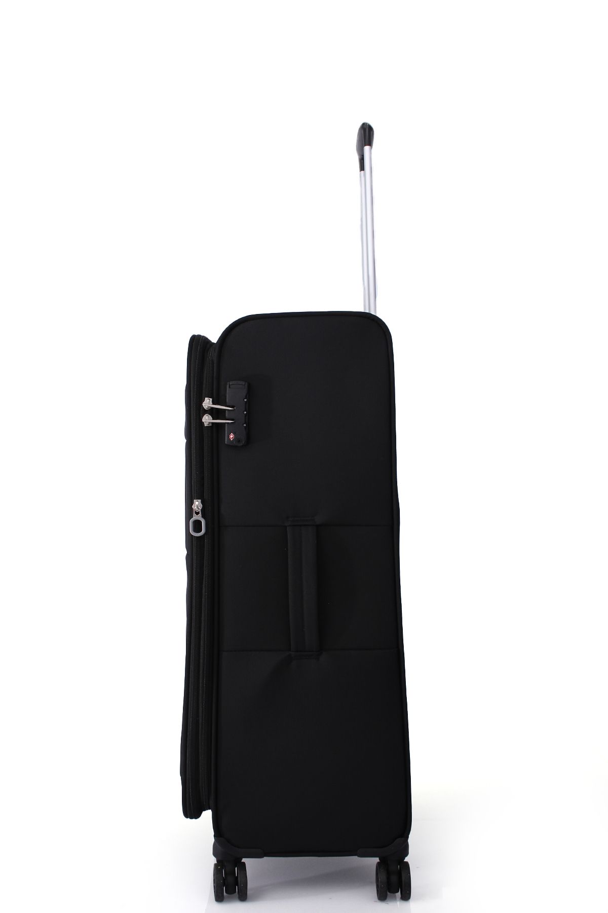 چمدان و ساک مشکی مردانه زنانه سیاه 4200 3 Set Ultra Light Luxury پارچه چرخدار Pierre Cardin