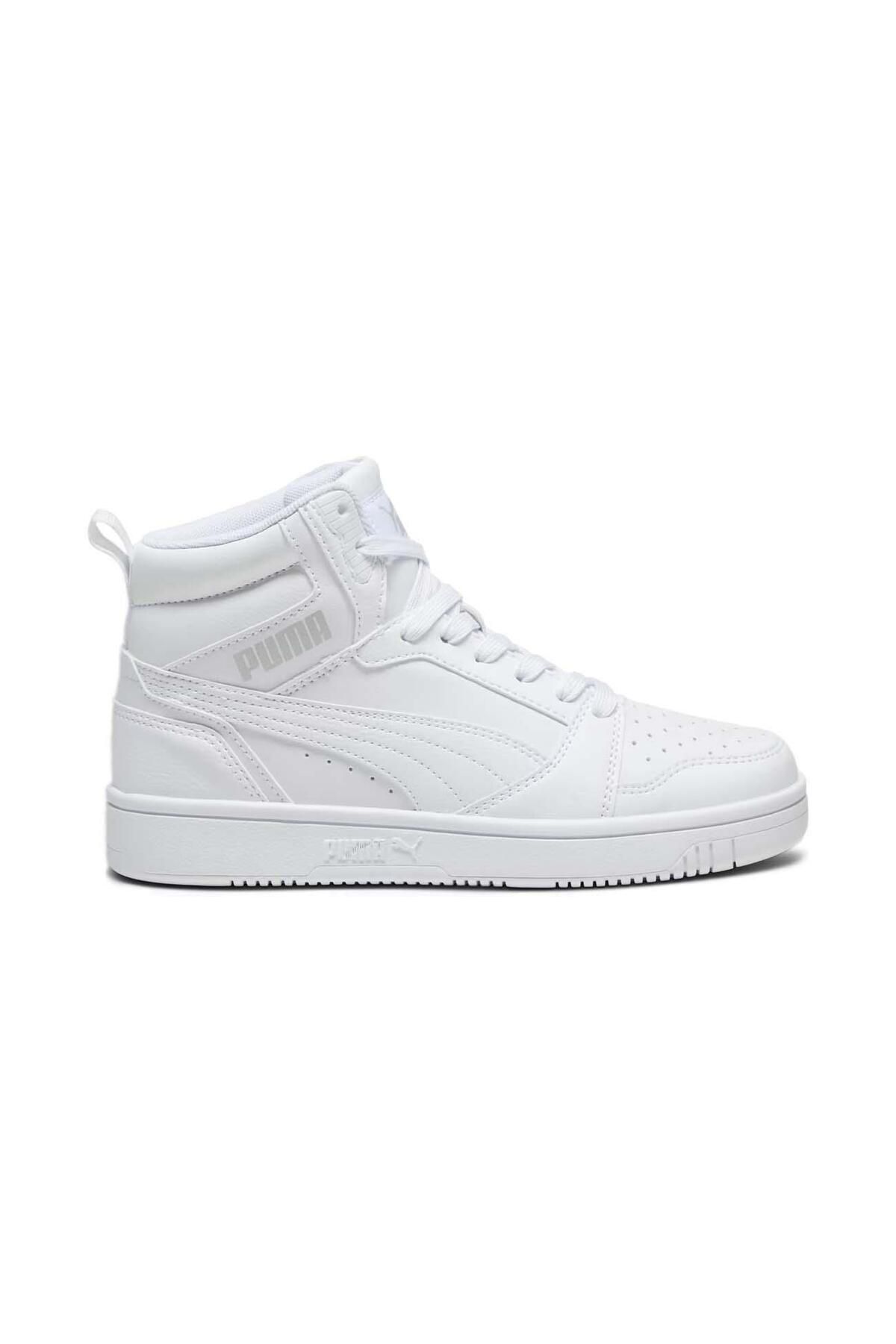 393831 Rebound V6 Mid Jr Sports Shoes White