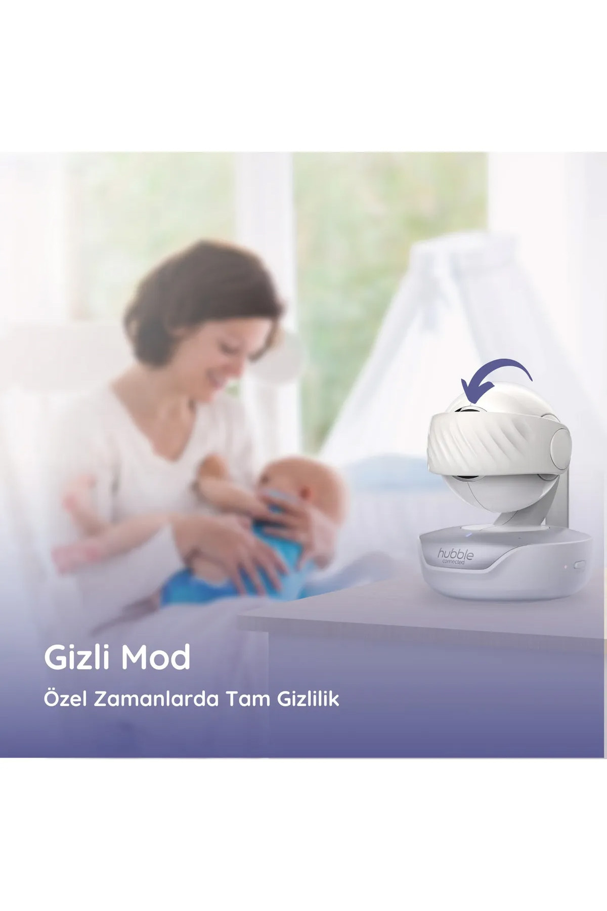 Genel Markalar Nursery Pal Deluxe 5” Hd Wi-fi Dokunmatik Ekran Portatif Dijital Bebek Kamerasıs fotoğrafı 3 (önizleme)