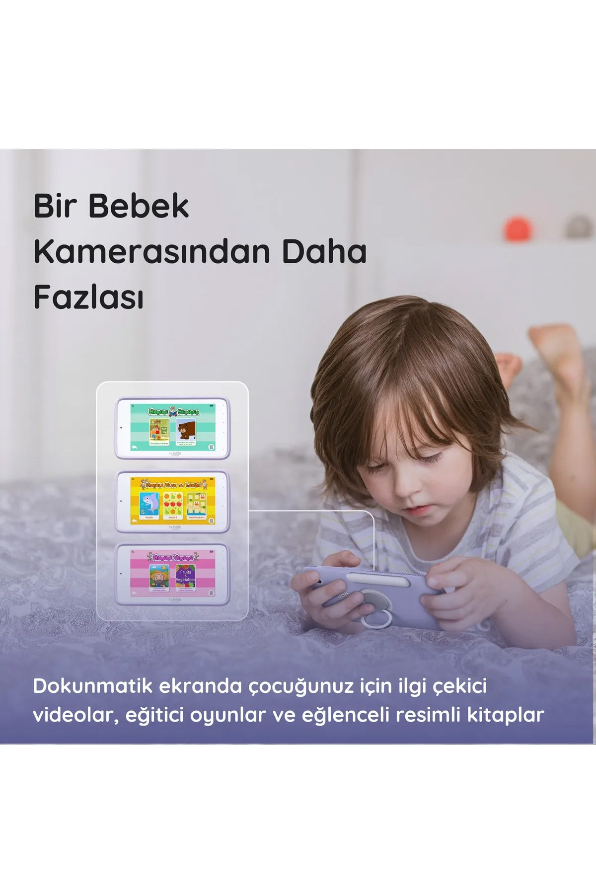Genel Markalar Nursery Pal Deluxe 5” Hd Wi-fi Dokunmatik Ekran Portatif Dijital Bebek Kamerasıs fotoğrafı 6 (önizleme)