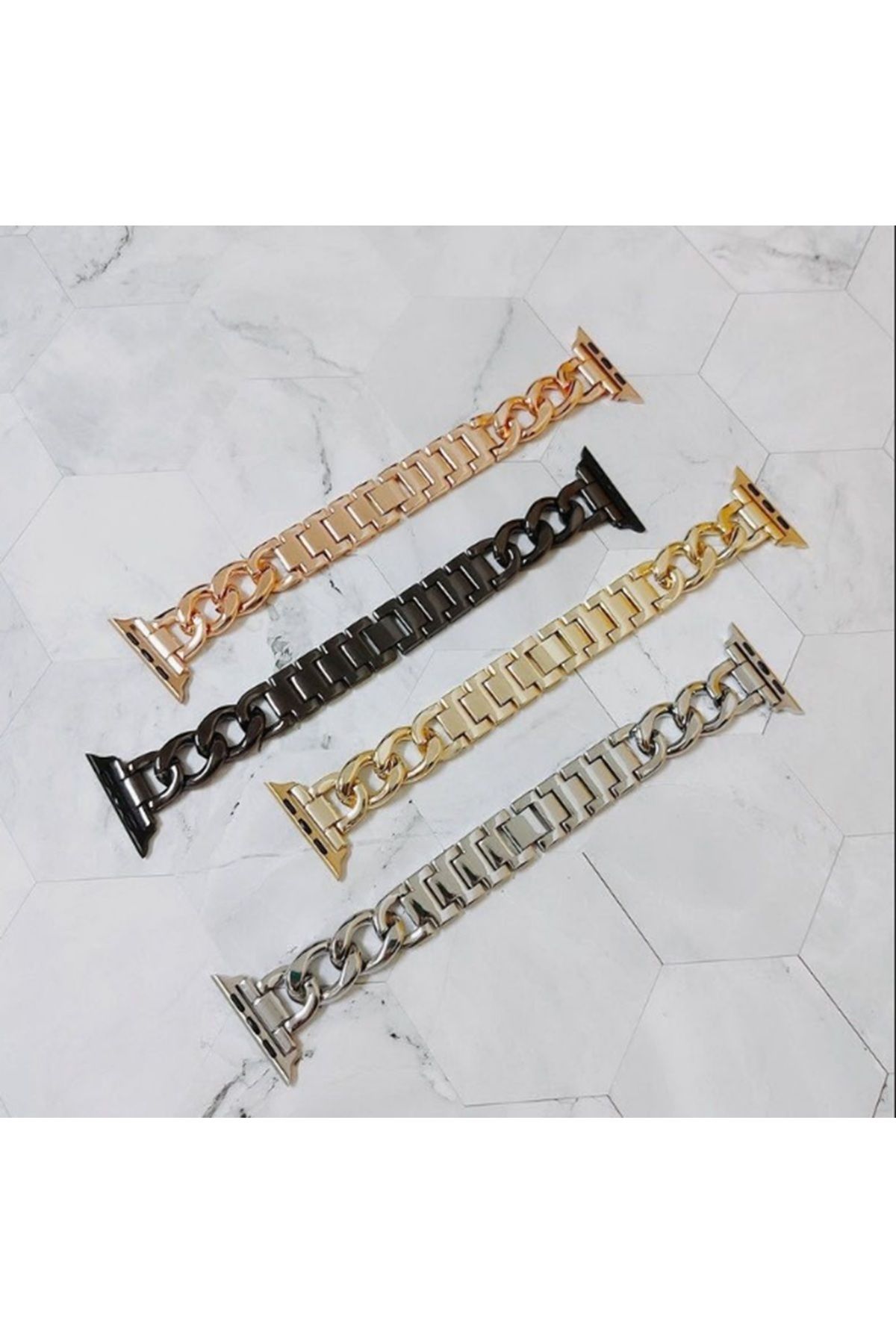 Metal Zincir Gold-38/40/41mm