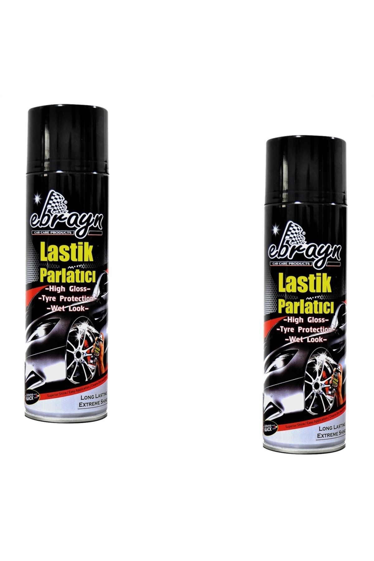 caraks Premium Lastik Parlatıcı Tampon Parlatıcı Koruyucu Ebrayn Aerosol Sprey 500 ml Kaliteli 2 Adet