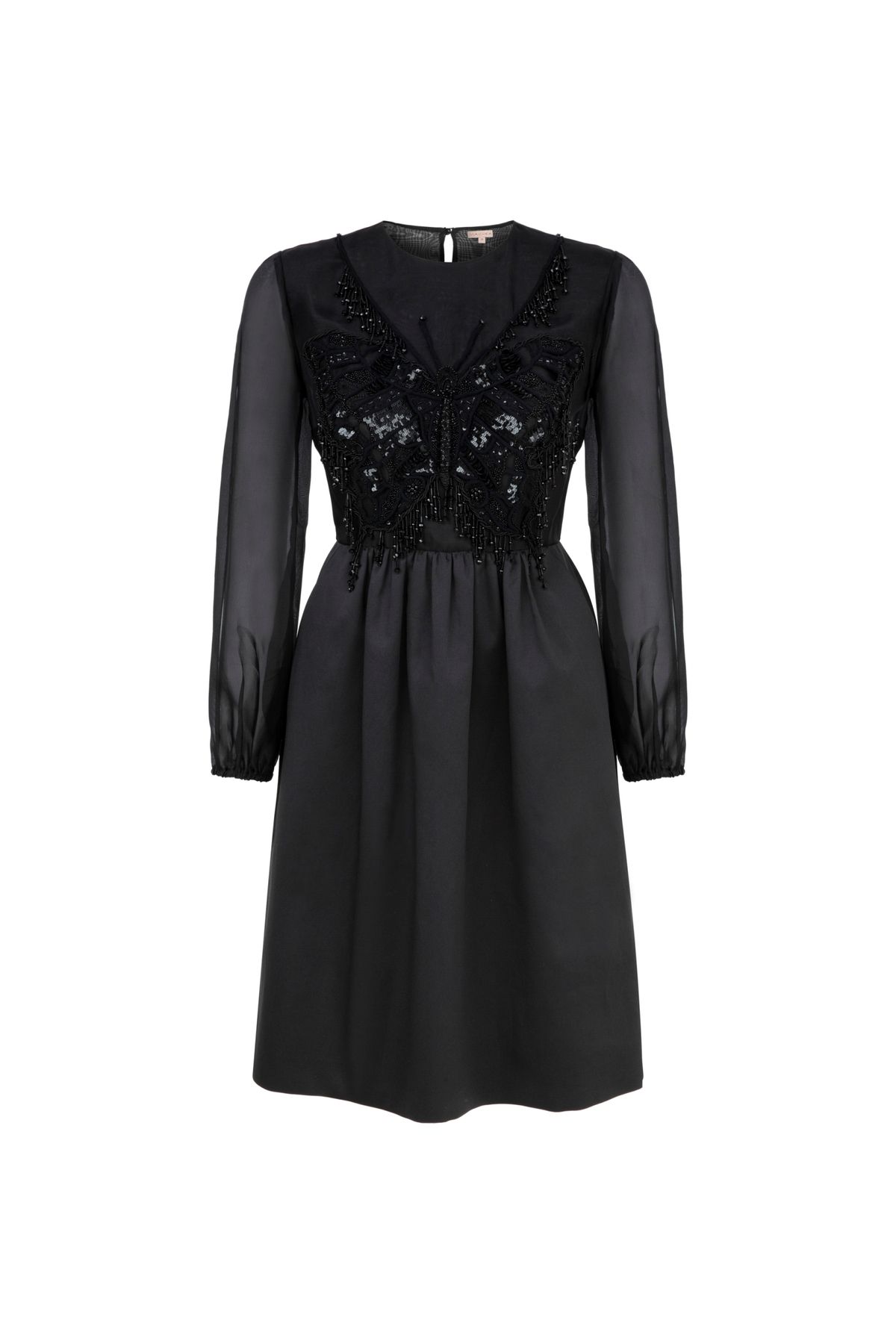 Machka-Kleid aus Organza mit Schmetterlingsstickerei 7
