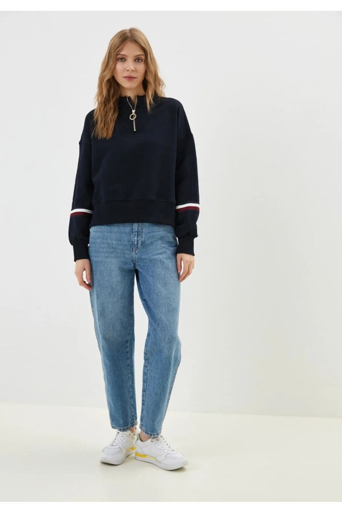 Half zip sweatshirt tommy hilfiger outlet