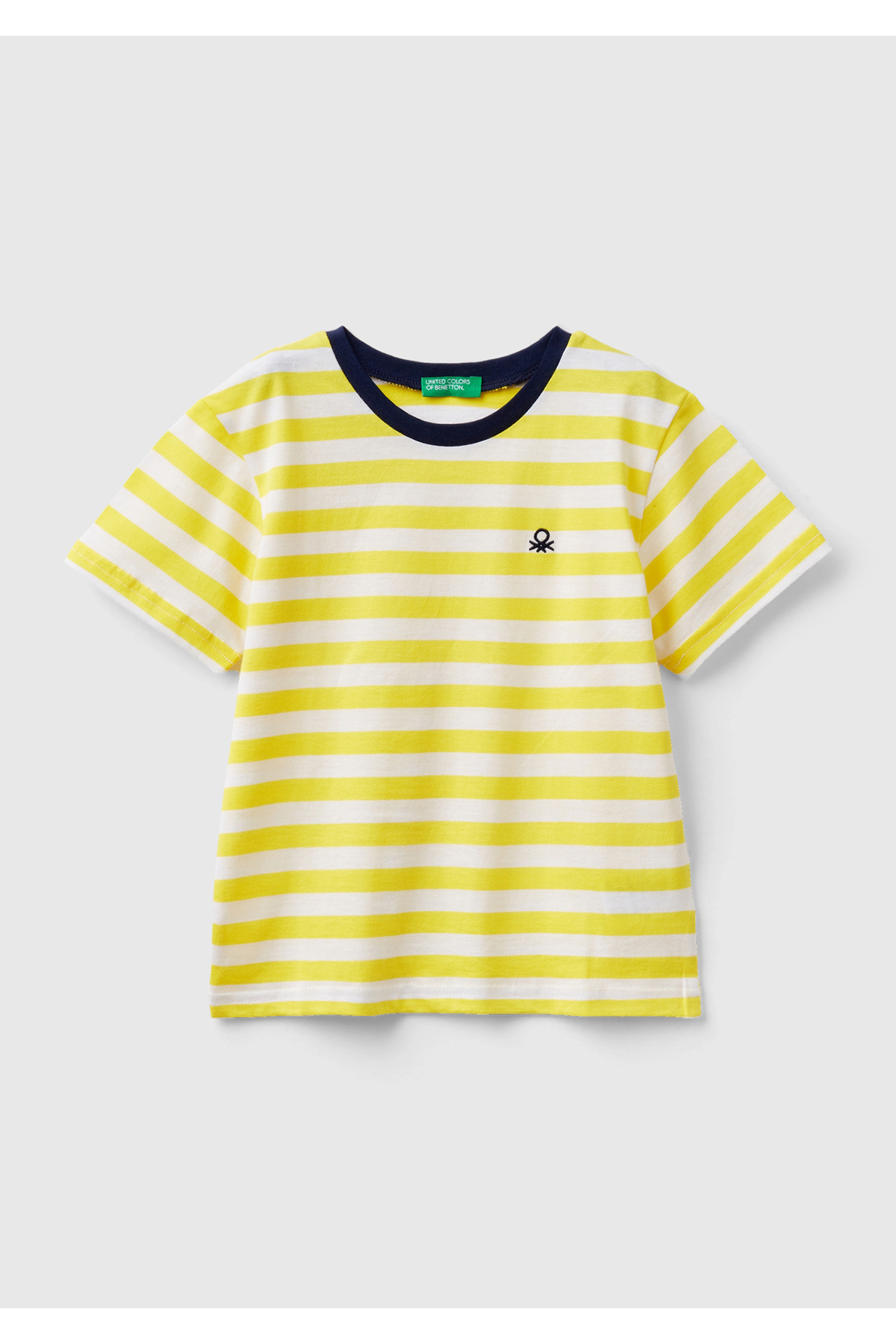 T-shirt United Colors Of Benetton Per Bambini E Ragazzi – Jersey Di Cotone, Stampa Bicolore Estiva