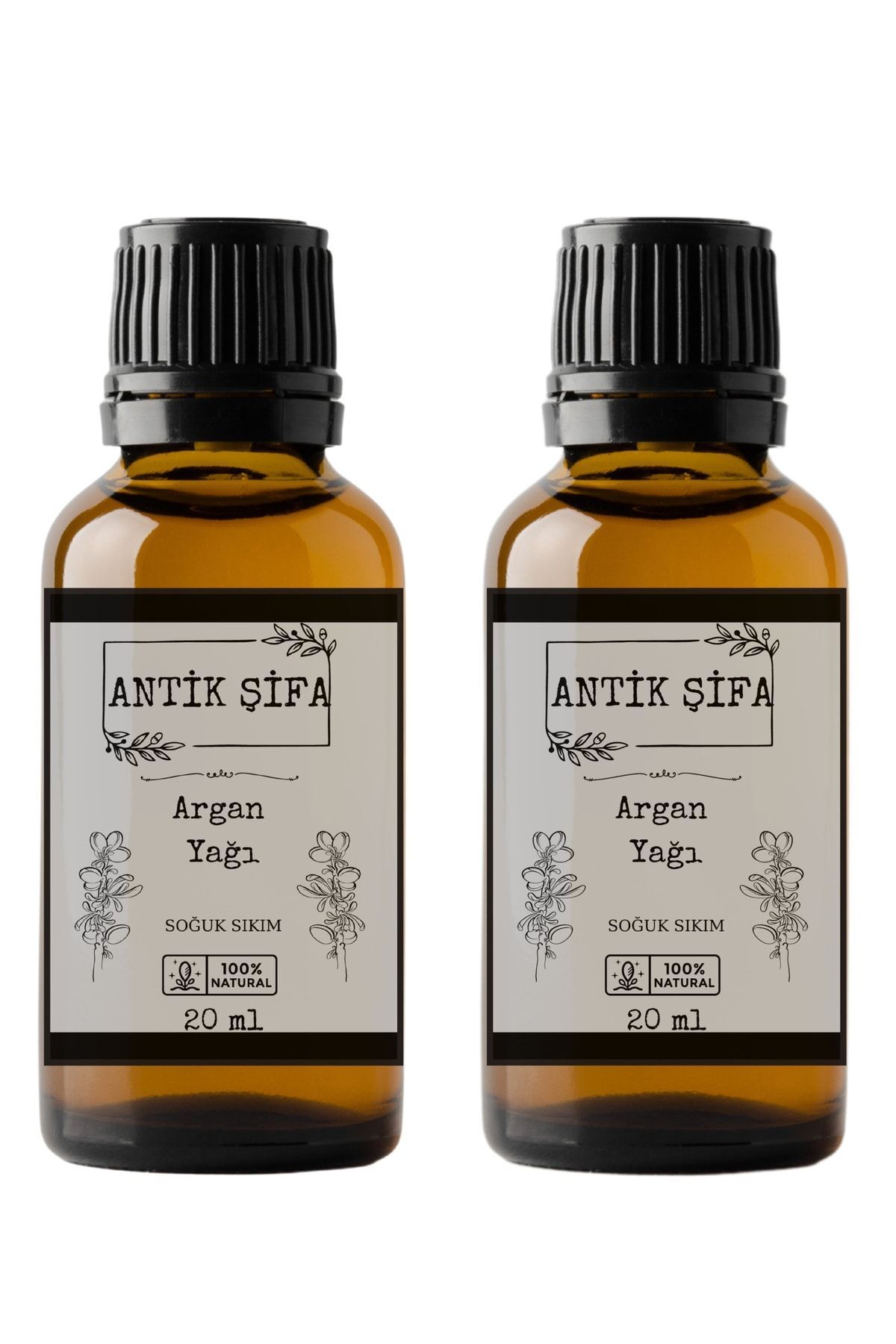 روغن آرگان خالص فشرده سرد - (2 × 20 میلی لیتر) Antik Şifa