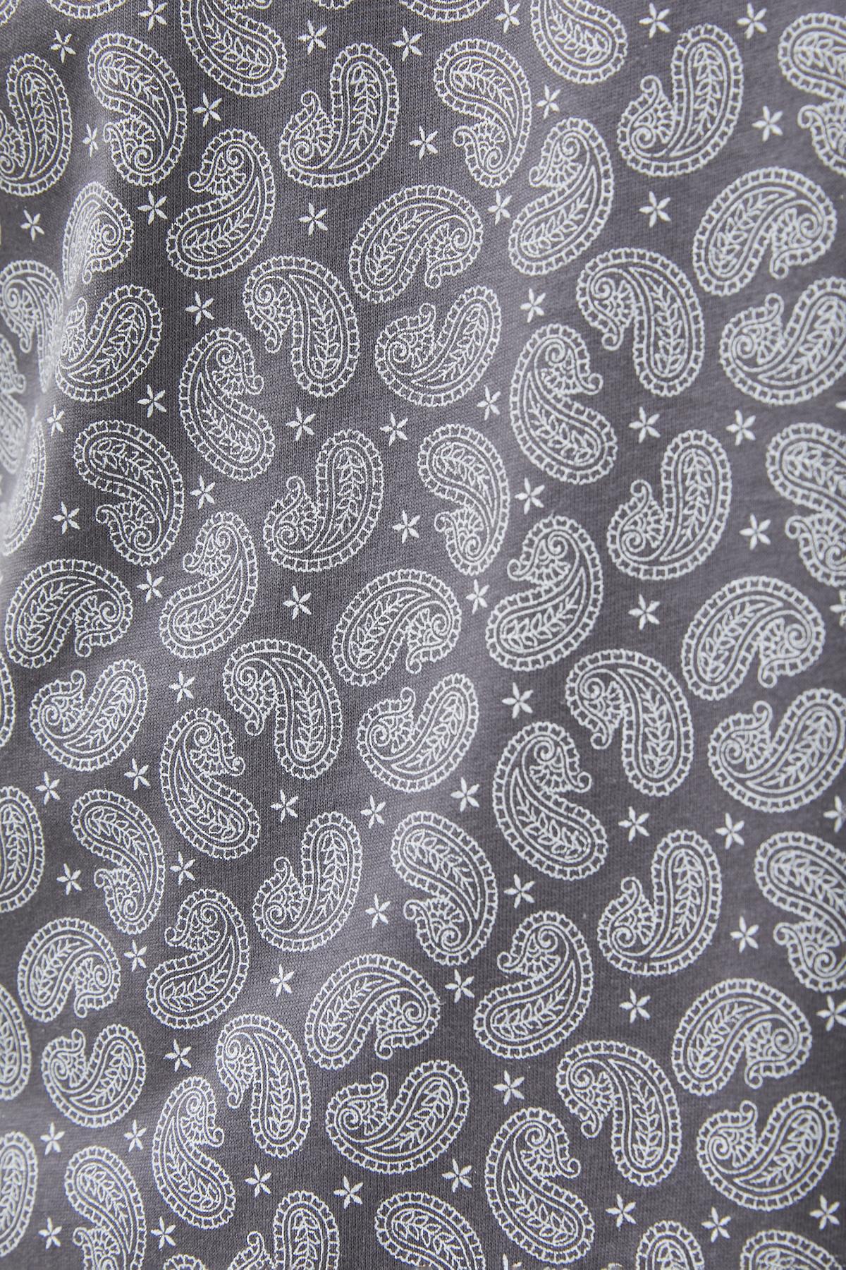 تیشرت مردانه خاکستری کوتون | 3SAM10701HK اورجینال - تصویر 6