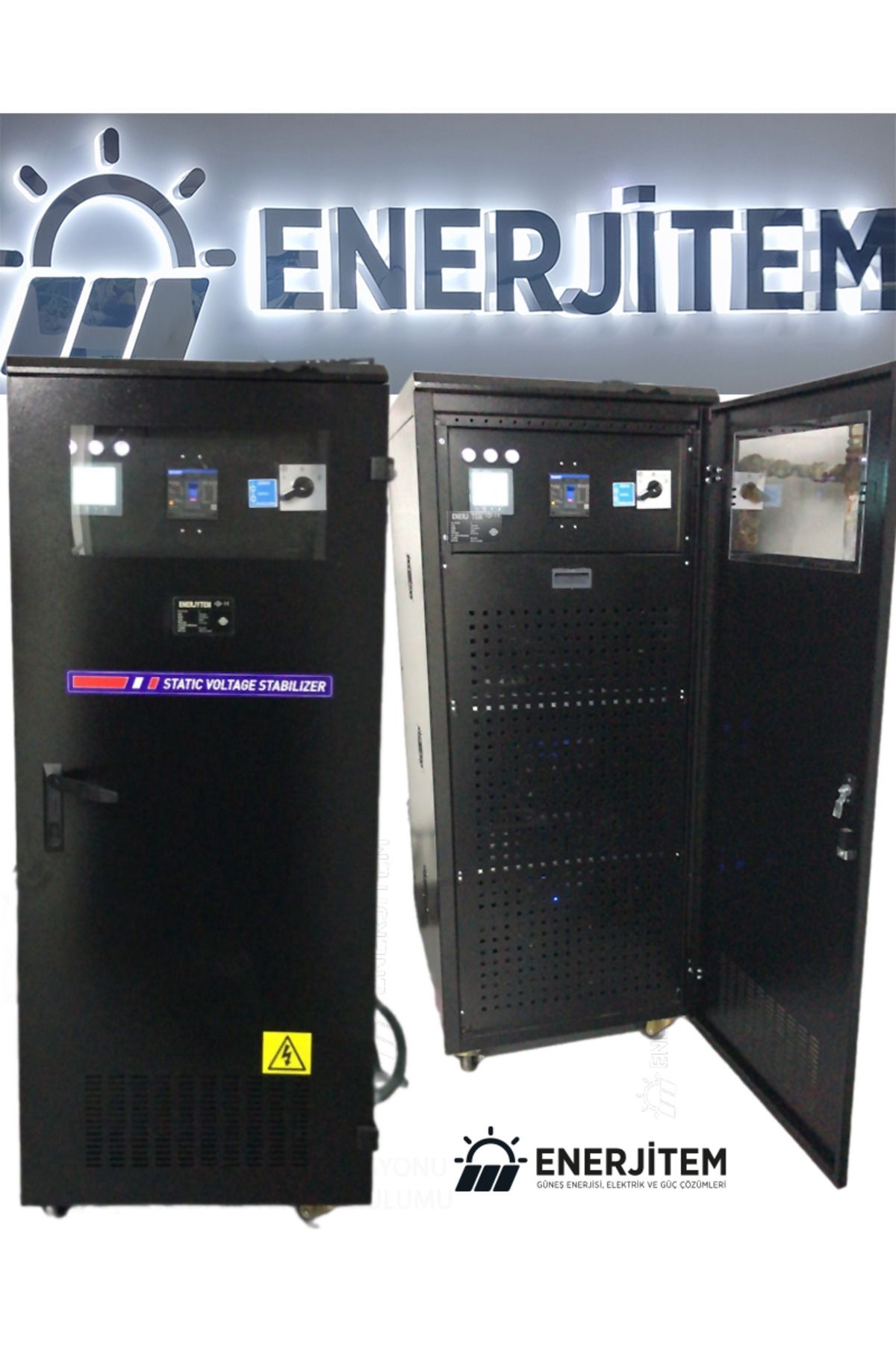 ENERJİTEM Voltaj Regülatörü Statik 200 Kva Trifaze Özel Üretim,Çok Sessiz, 200 Kva