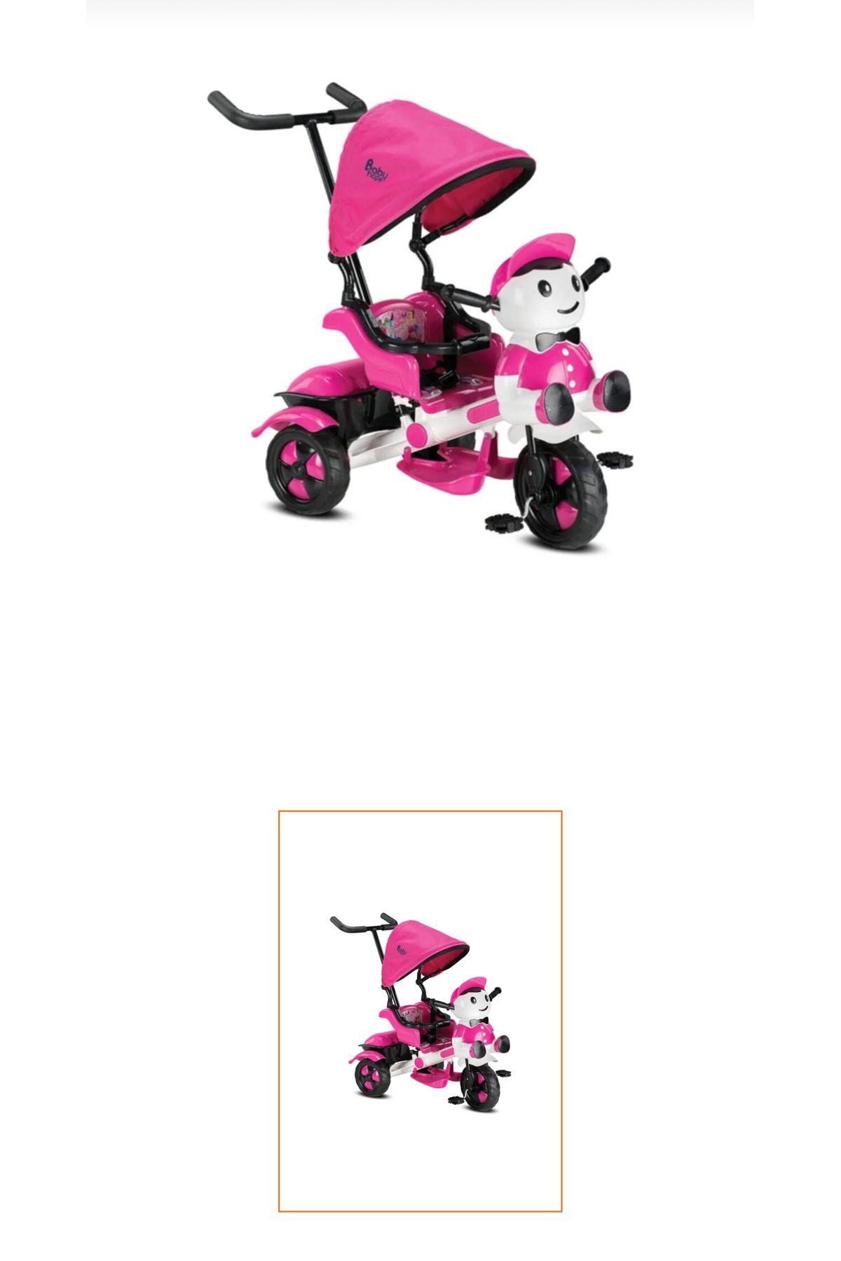 BabyHope 125 YUPİ ÜÇTEKER pembe BABYHOPE EBEVEYN KONTROLLÜ