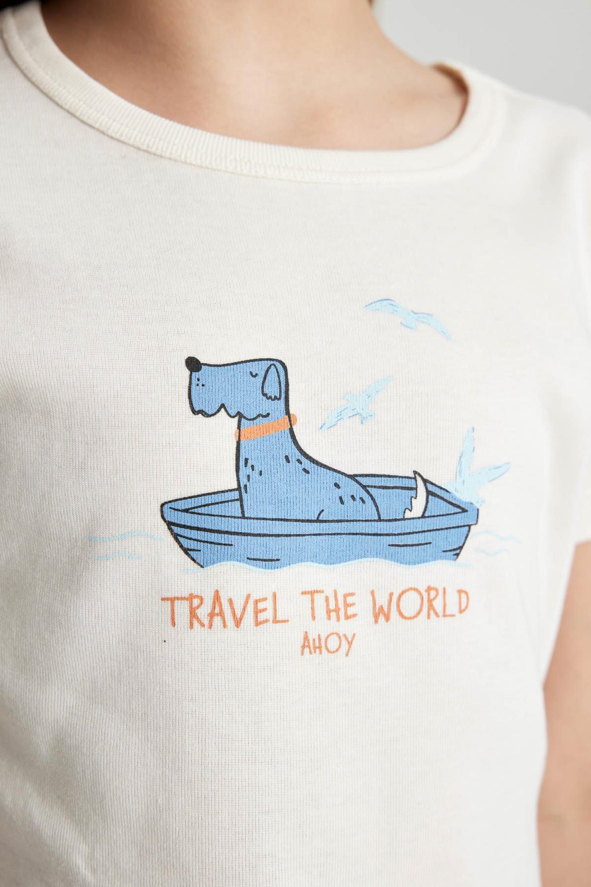 تی شرت دخترانه دفاکتو | C2217A824SM Defacto - Image 5