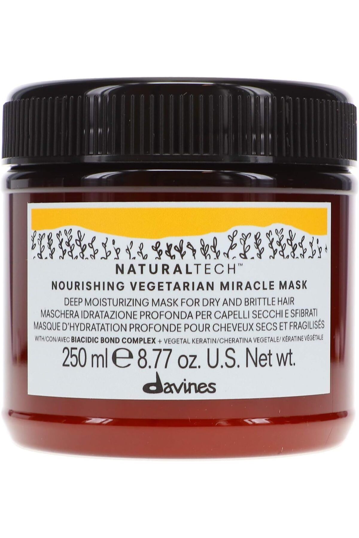 ماسک مو مردانه و زنانه معجزه آسای گیاهخواری 250 میل ECB35 Davines