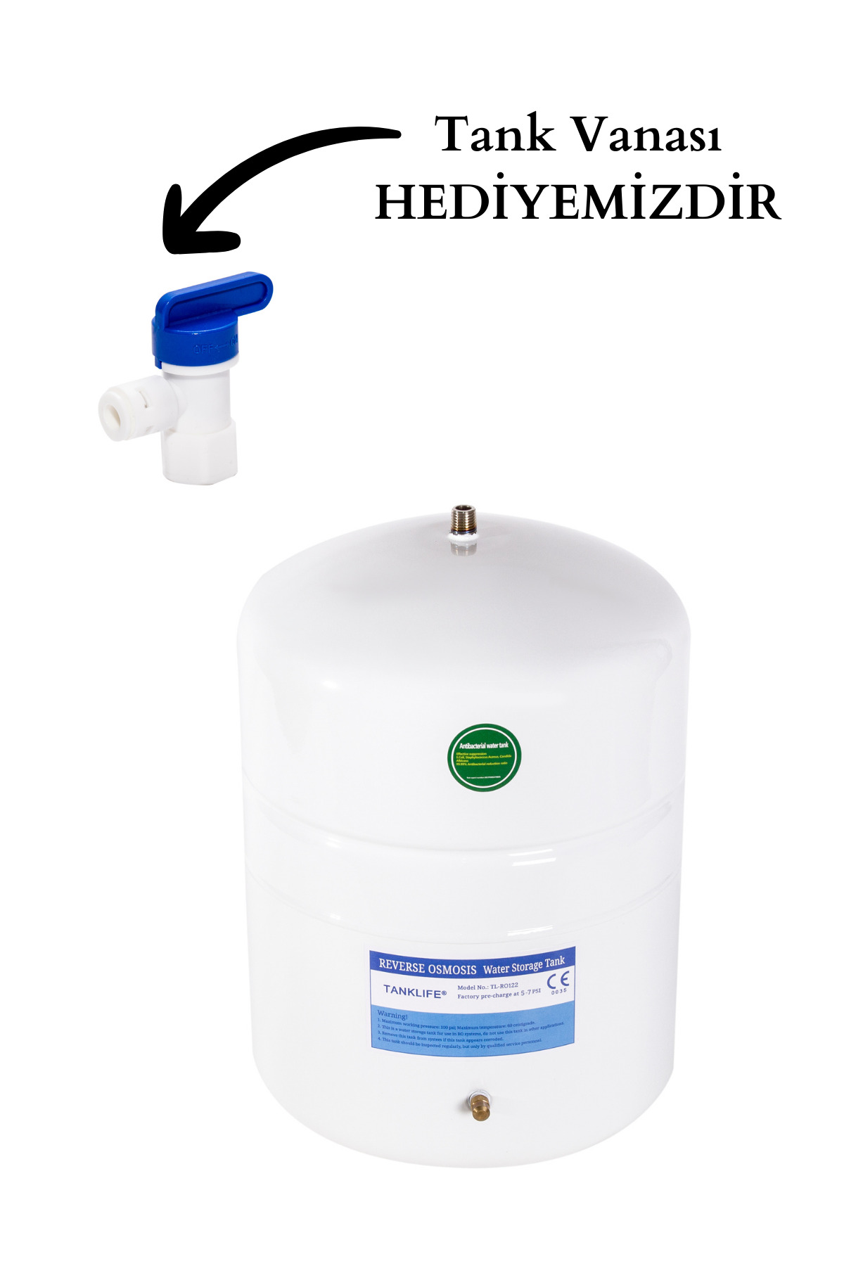 water jobs 8lt (2.2g) Su Arıtma Cihazı Tankı