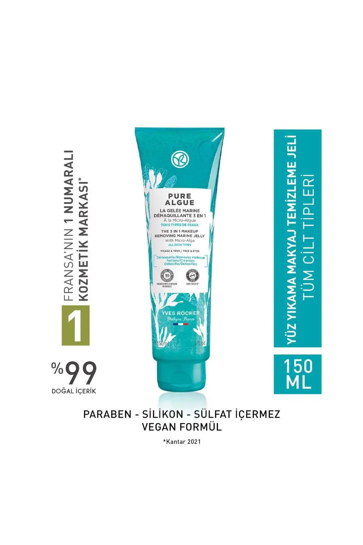 Pure Algue-Detox Effective Moisturizing Refreshing Purifying Prebiotic Facial Cleanser 125ML