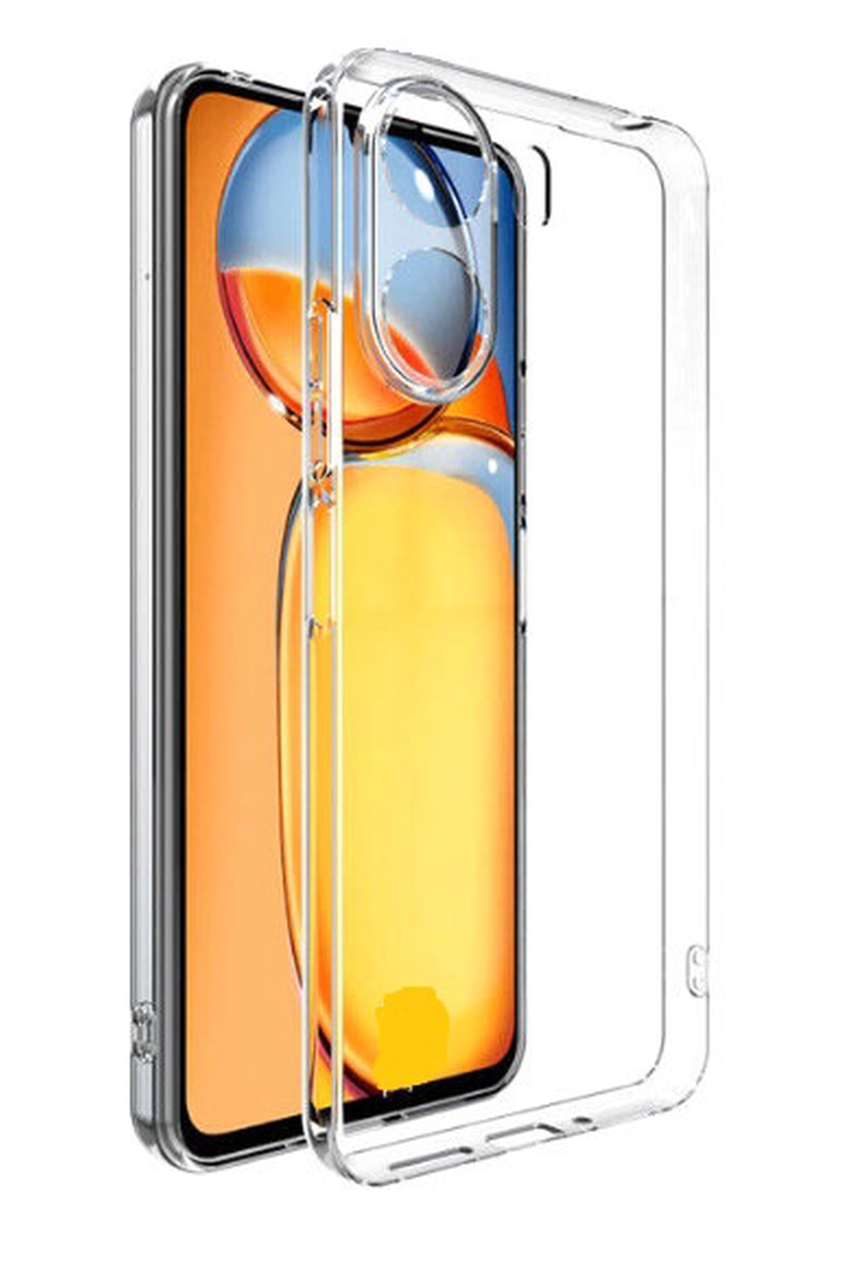 Transparent Soft Camera Shielded Case Compatible with Redmi 13c