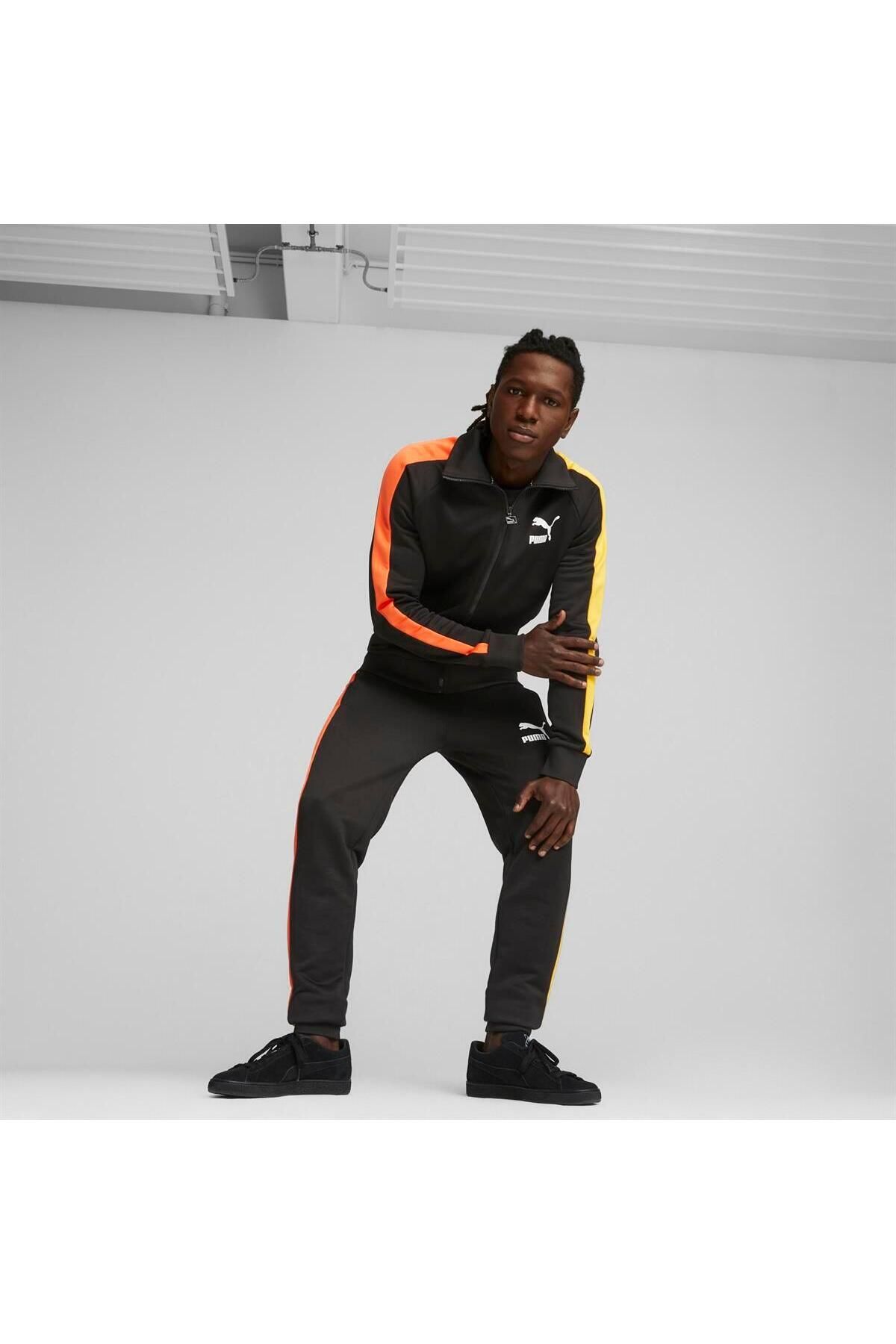 Puma orange track jacket sales