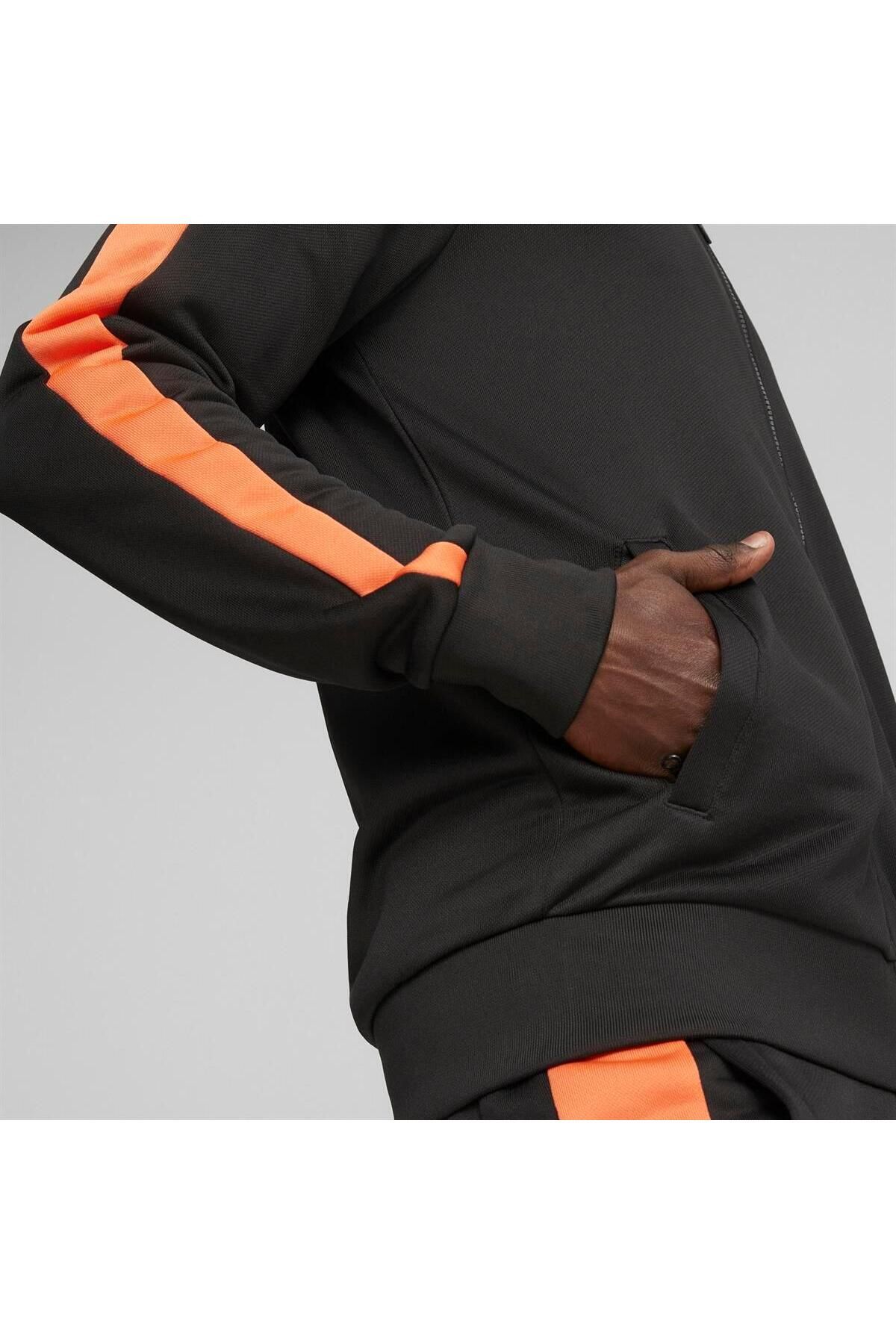 Puma orange track jacket sales