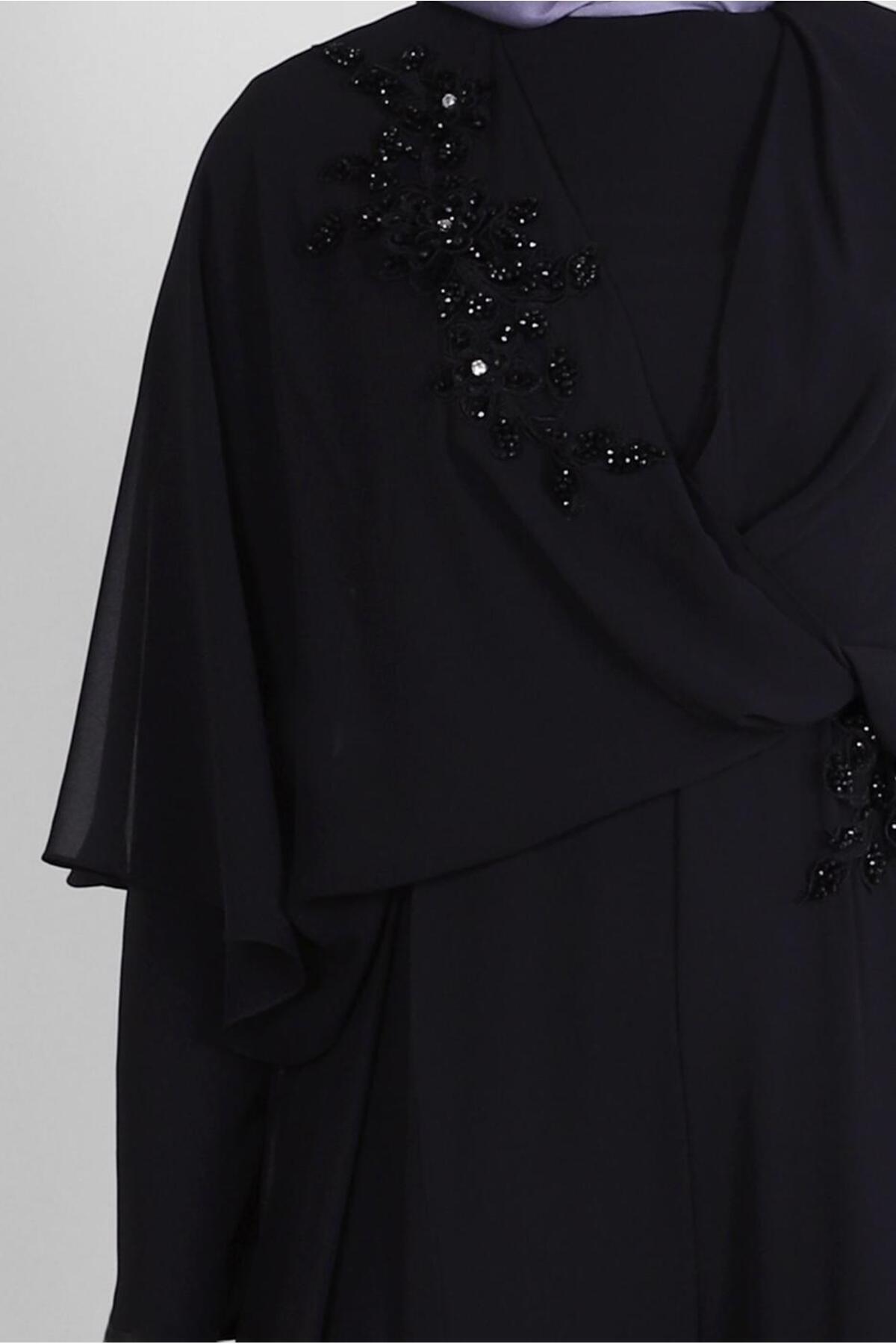 مانتو ابایا زنانه آلوینا | 23YABL0050390 Alvina - Image 4