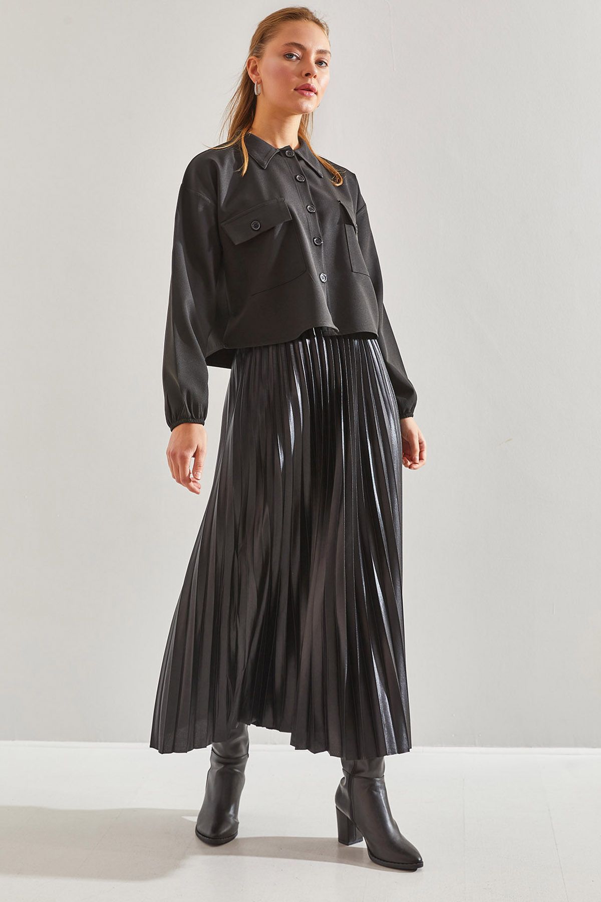 دامن گشاد کمر کش زنانه 60151019 Bianco Lucci Modest