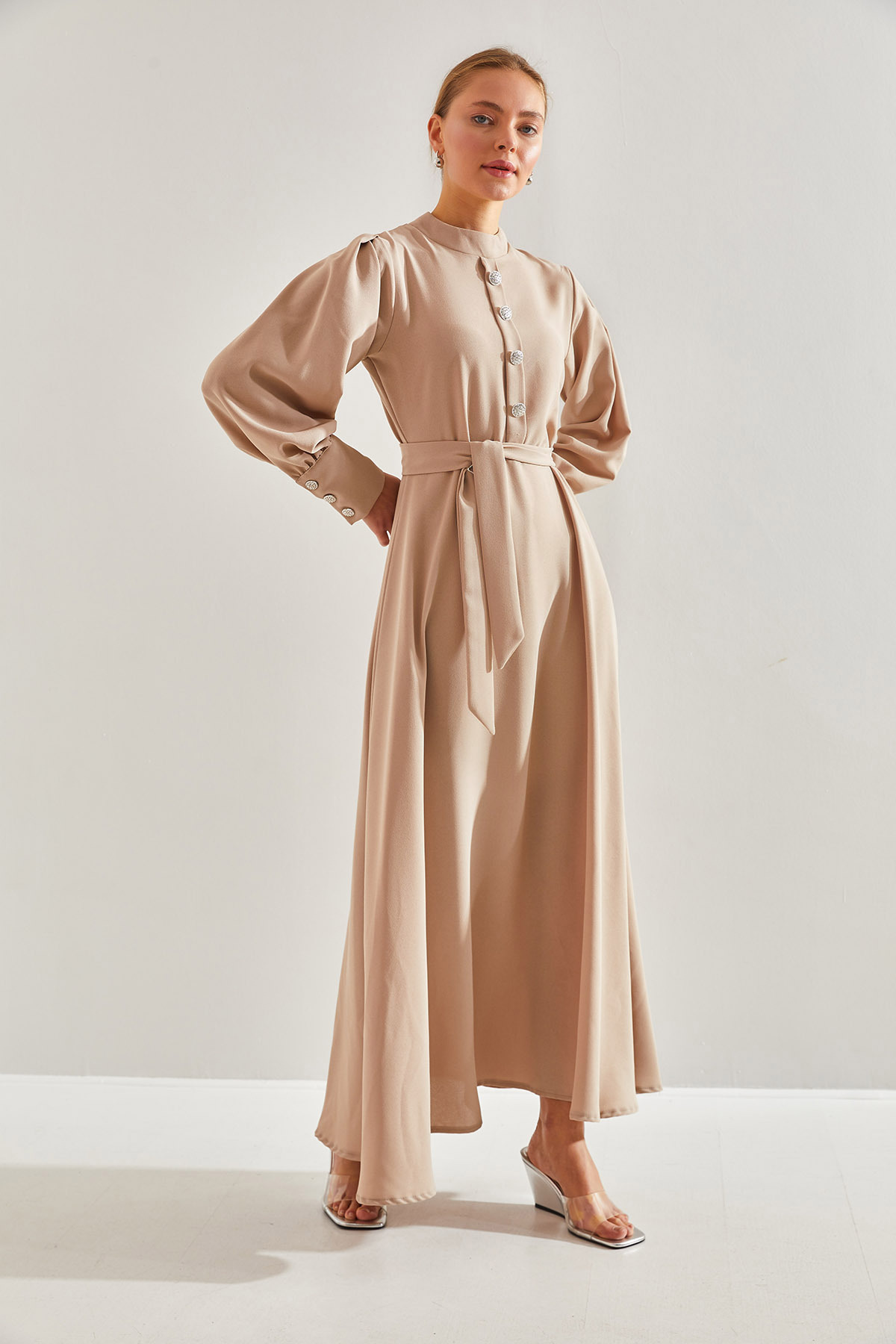 لباس زنانه لوکی مودست | 60151011 Bianco Lucci Modest - Image 2