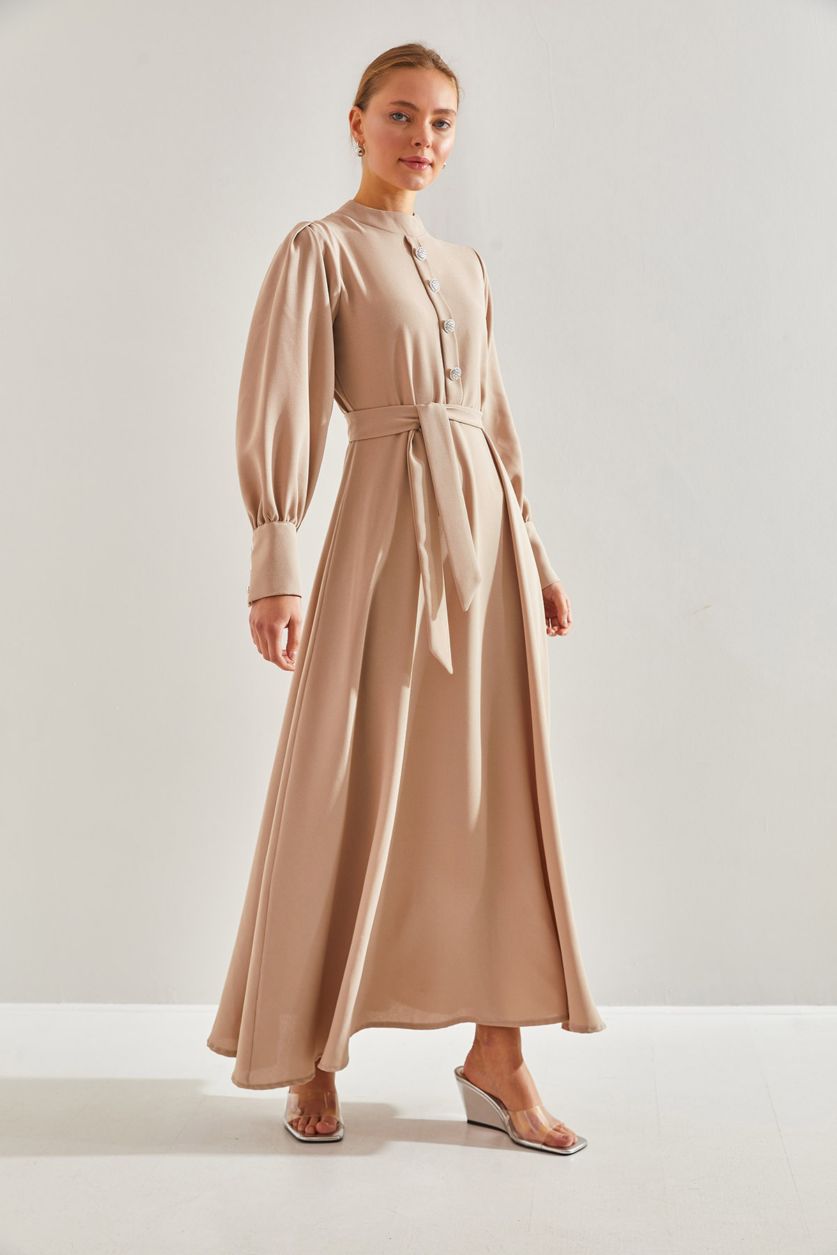 لباس زنانه لوکی مودست | 60151011 Bianco Lucci Modest - Image 7