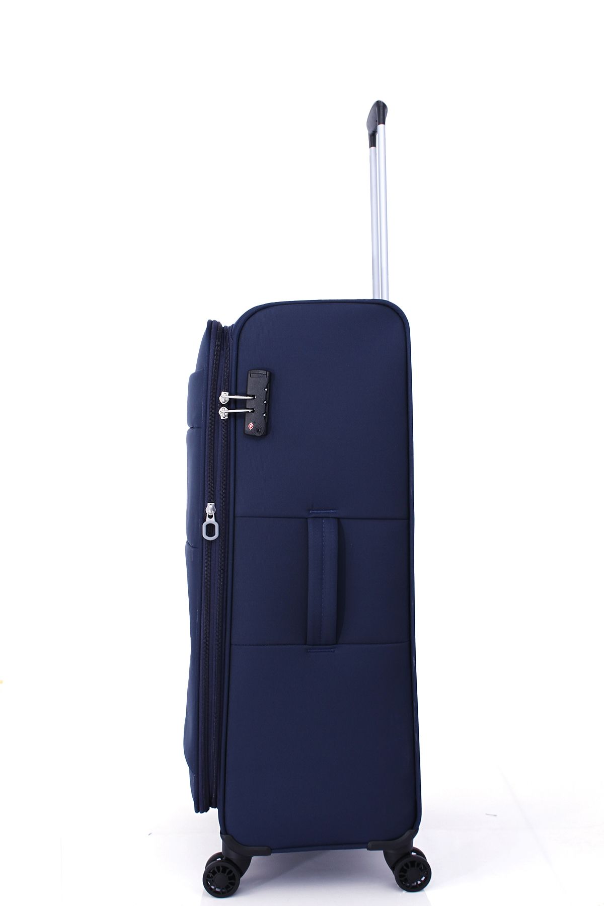 چمدان و ساک آبی مردانه زنانه 4200 3 Set Ultra Light Luxury پارچه چرخدار Pierre Cardin