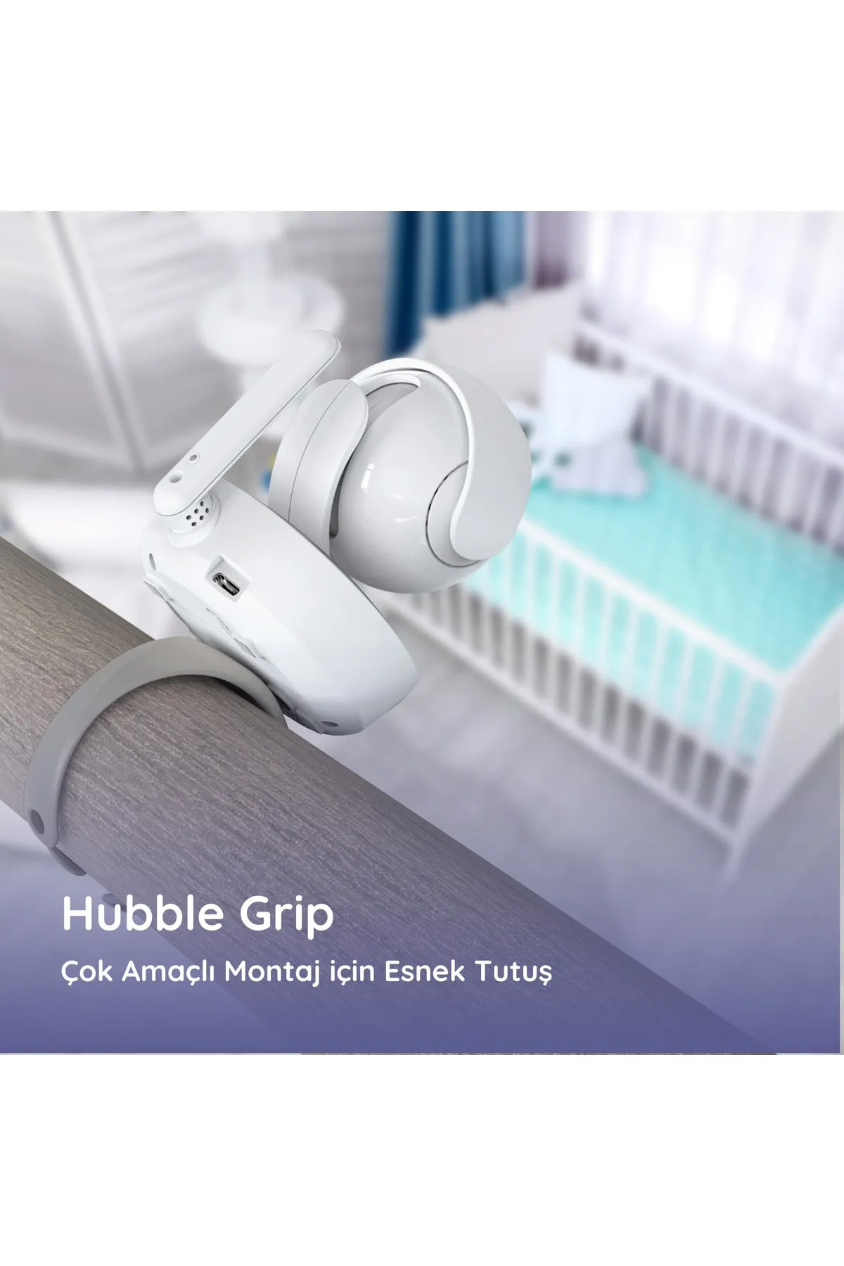 Genel Markalar Nursery Pal Deluxe 5” Hd Wi-fi Dokunmatik Ekran Portatif Dijital Bebek Kamerasıs fotoğrafı 2 (önizleme)