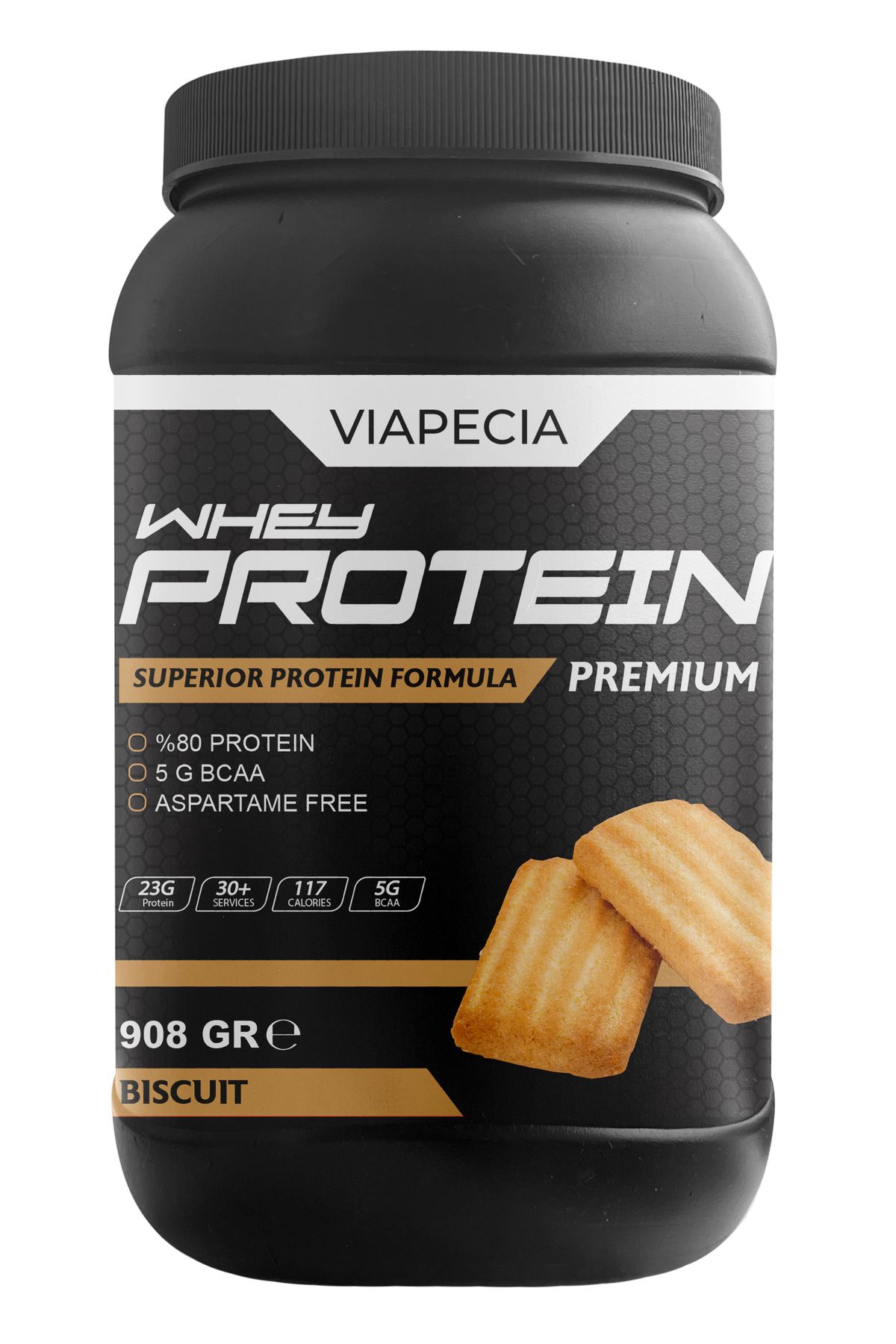 Viapecia-Whey Protein Biscuit Flavored Protein Abundant 908 Gr Premium 7