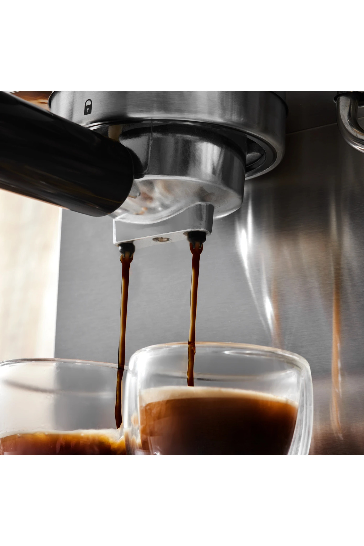 Coffee Art Süt Köpürtücülü 20Bar Basınçlı Premium Espresso, Latte, Cappuccino, Americano Makinesi 4