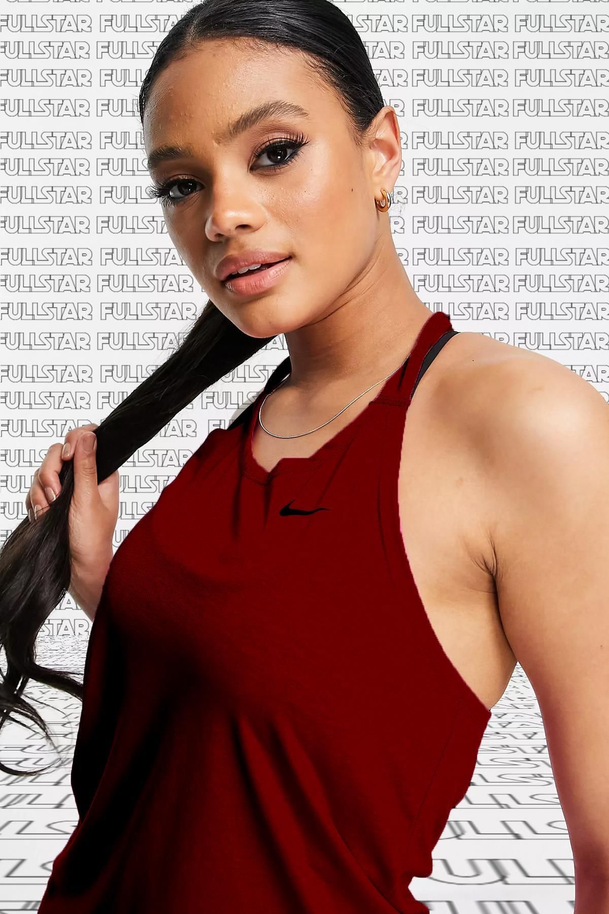 Nike Training Victory Dri Fit Tank بورگوندی بند ورزشی ورزشکار Claret Red
