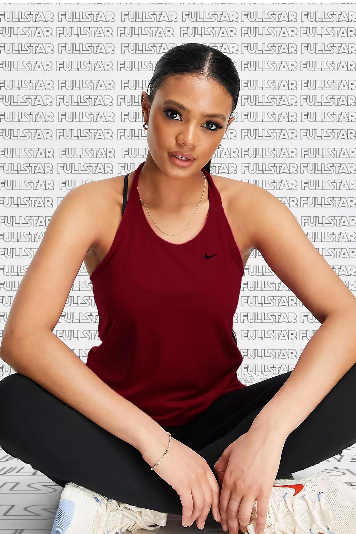 Nike Training Victory Dri Fit Tank بورگوندی بند ورزشی ورزشکار Claret Red