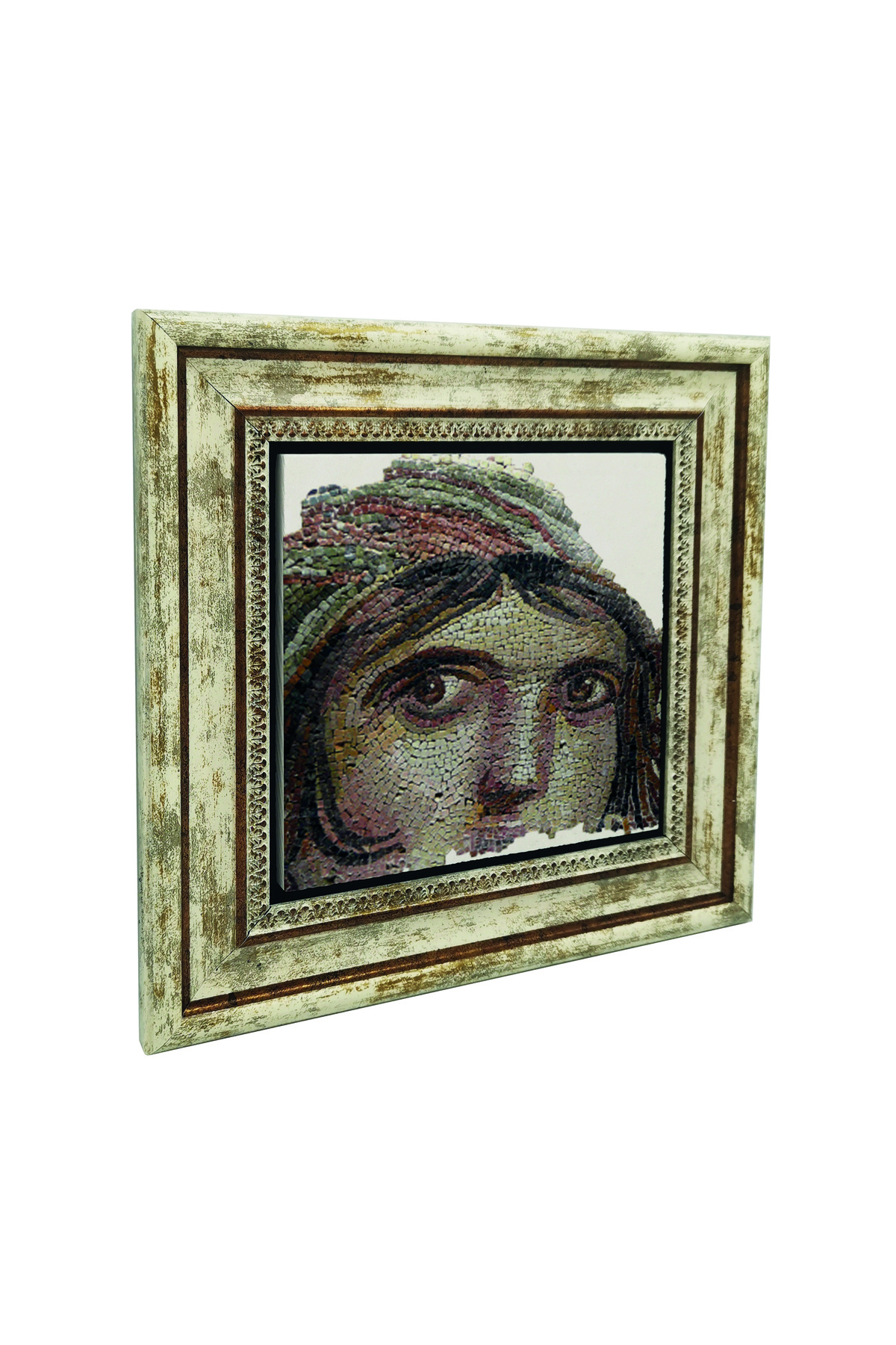 Sadrazam Pictură Din Piatră Naturală Imprimată Cu Mozaic Țigănesc (25x25 Krt-146) - 25 x 25