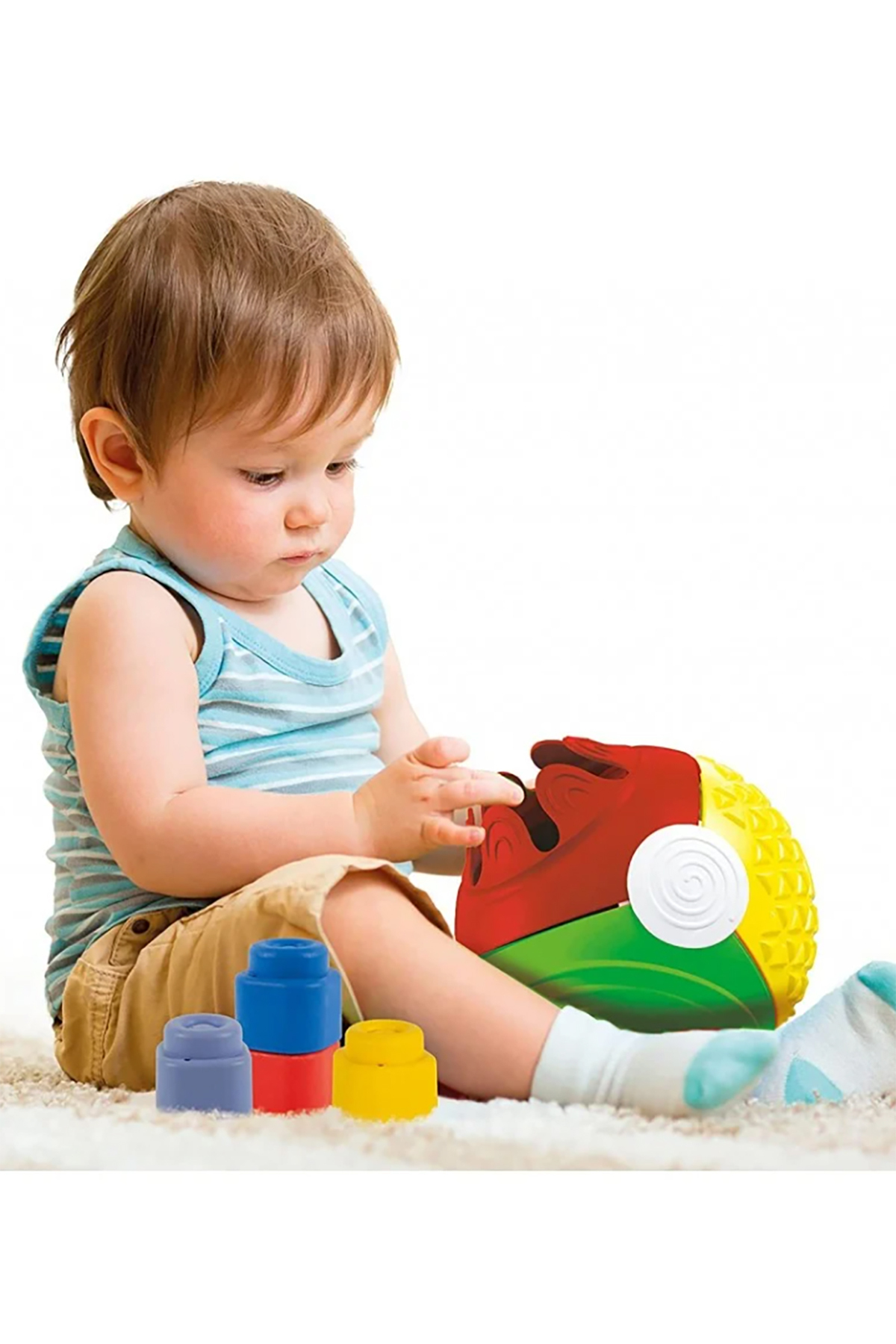 ۱۷۶۸۹ کلمی نرم – توپ حسی بلوکی نرم، ۵ تکه، ۶ تا ۳۶ ماه