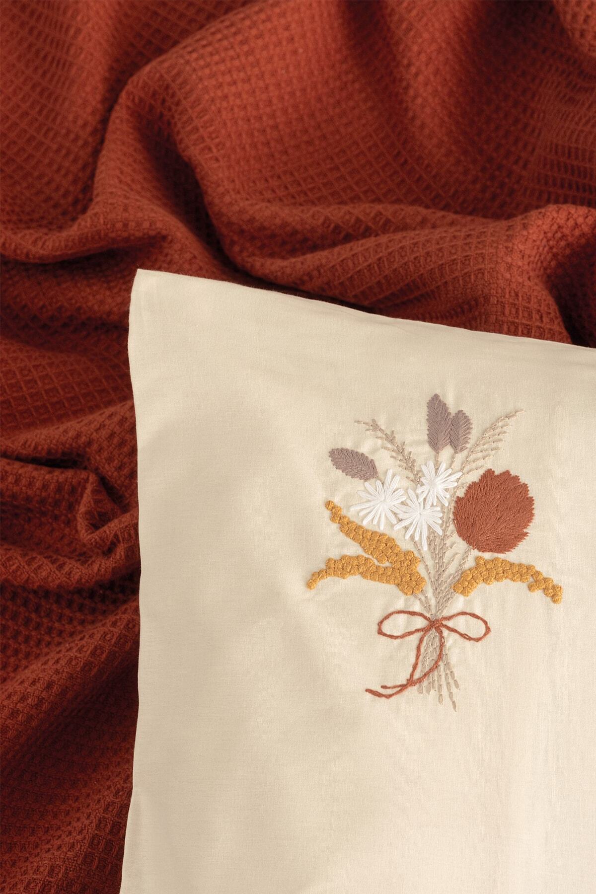 Cotton Box Spin Çift Kişilik Pike Takımı Edna Kiremit 3