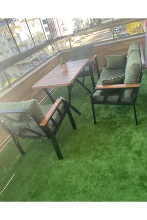 Genel Markalar Balkon Halısı Ve Yeşil Kaymaz Jel Taban Halı