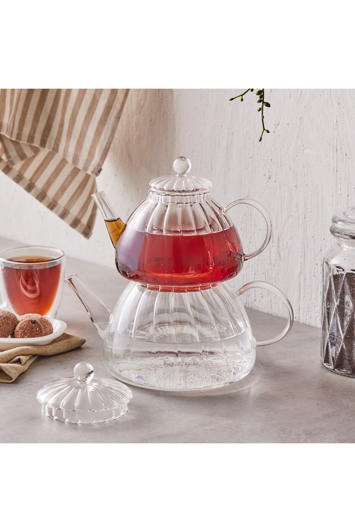 Karaca Lori Teekanne aus Glas