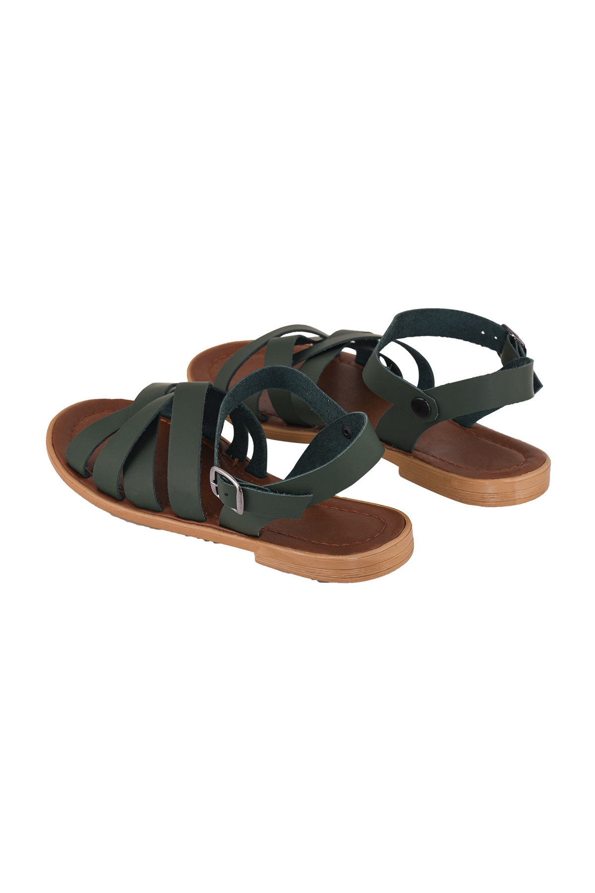 صندل زنانه سبز Moosefield | MD-SND5501-051 اورجینال - تصویر 6