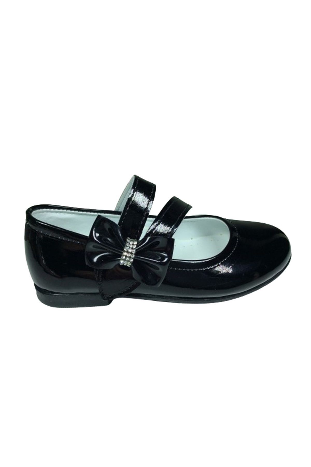 OrtopedikAL-1010 Ort Emt Booties Black Patent Leather Ballerinas with Fork Band Girls' Evening Dress Shoes Fancy Wedding 2