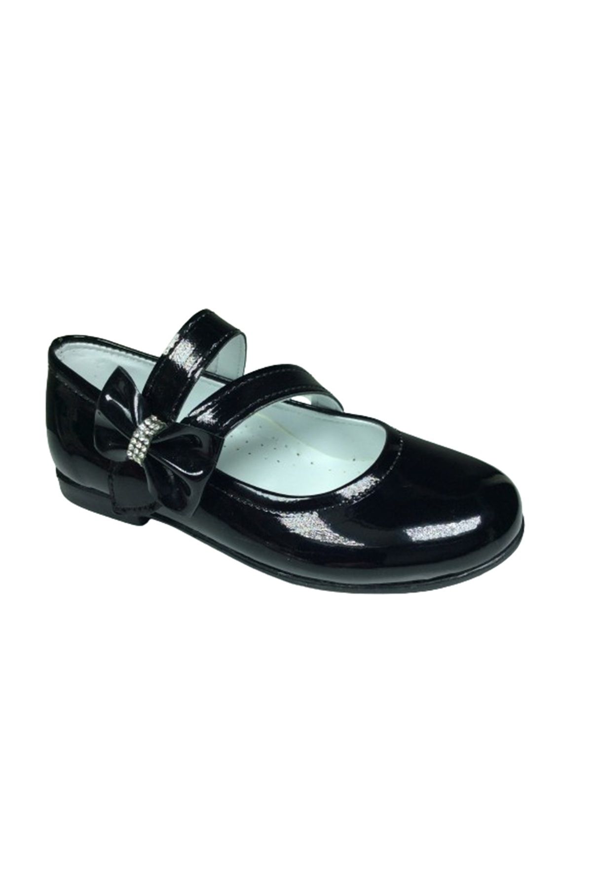 OrtopedikAL-1010 Ort Emt Booties Black Patent Leather Ballerinas with Fork Band Girls' Evening Dress Shoes Fancy Wedding 1