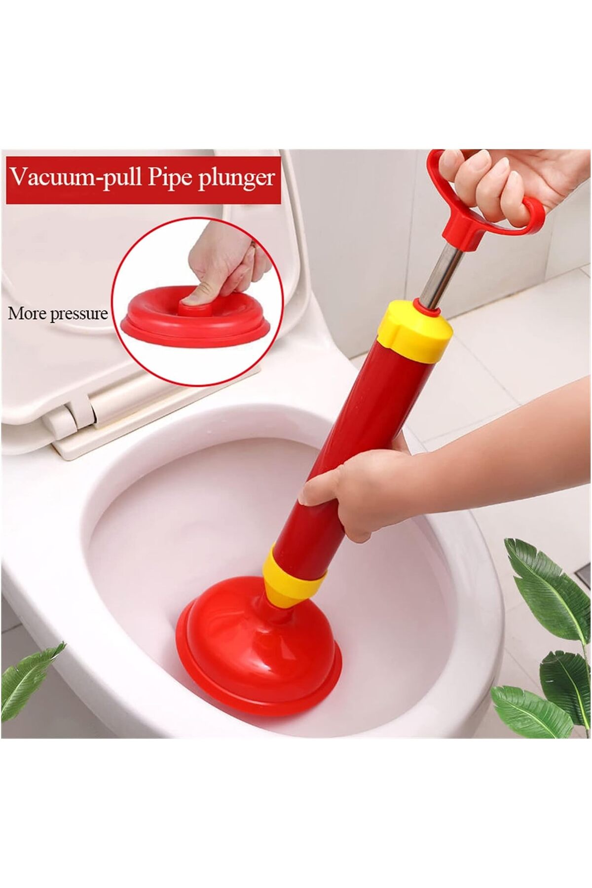 Wc Tuvalet Tıkanıklığı açma Pompası Kauçuk piston Klozet pompası lavabo gider açıcı Pompa