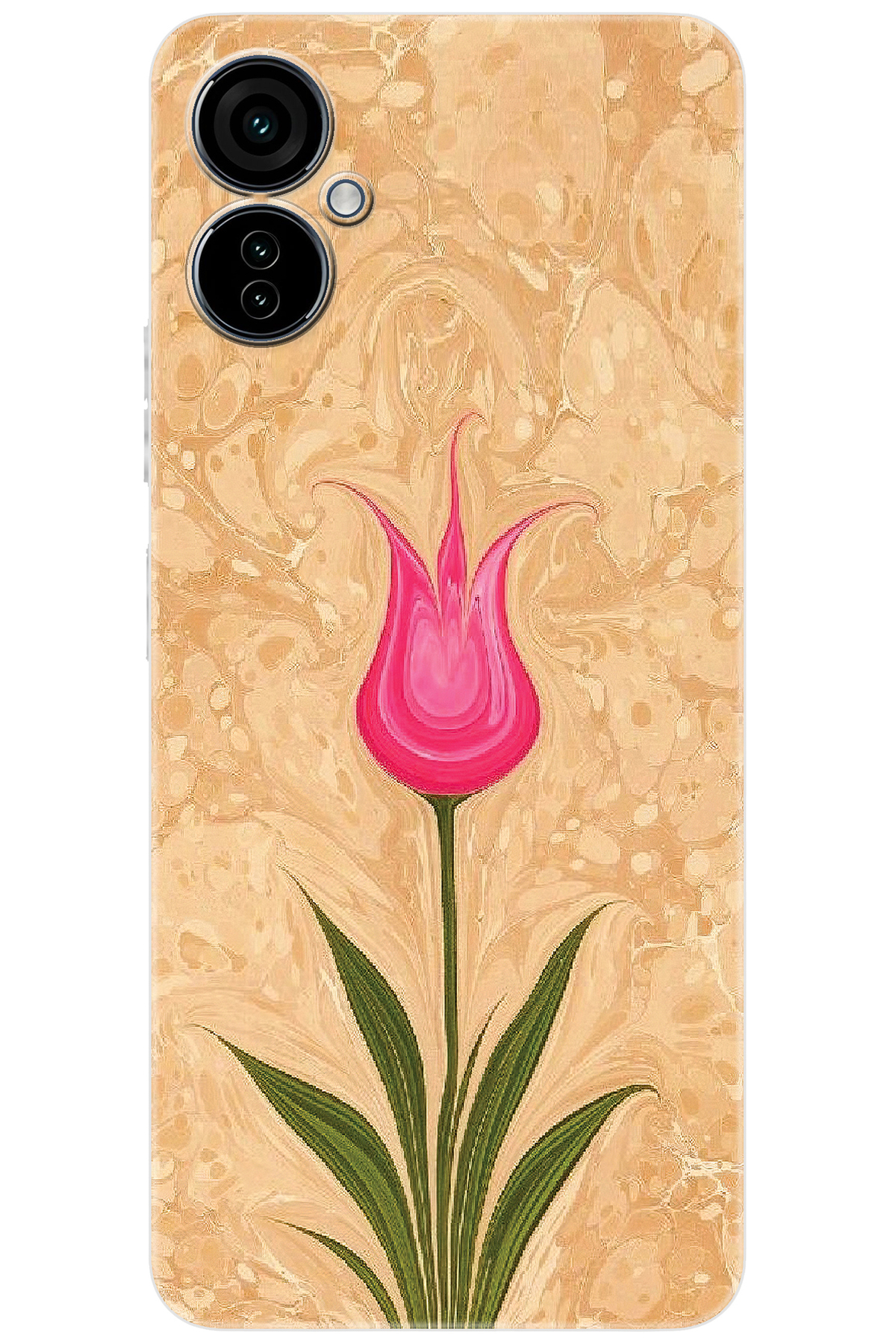 Tecno 19 NEO (CH6i) Compatible Sheath Pattern Printed Silicone Tulip Design NGO:544 CP-UKaQzA6