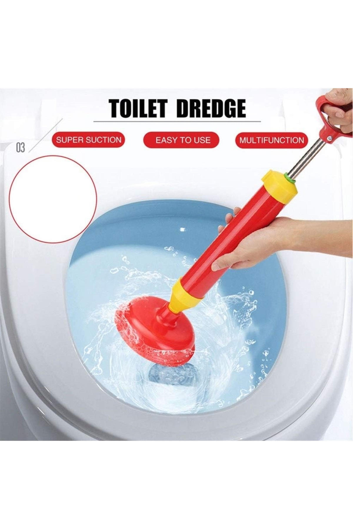 Wc Tuvalet Tıkanıklığı açma Pompası Kauçuk piston Klozet pompası lavabo gider açıcı Pompa
