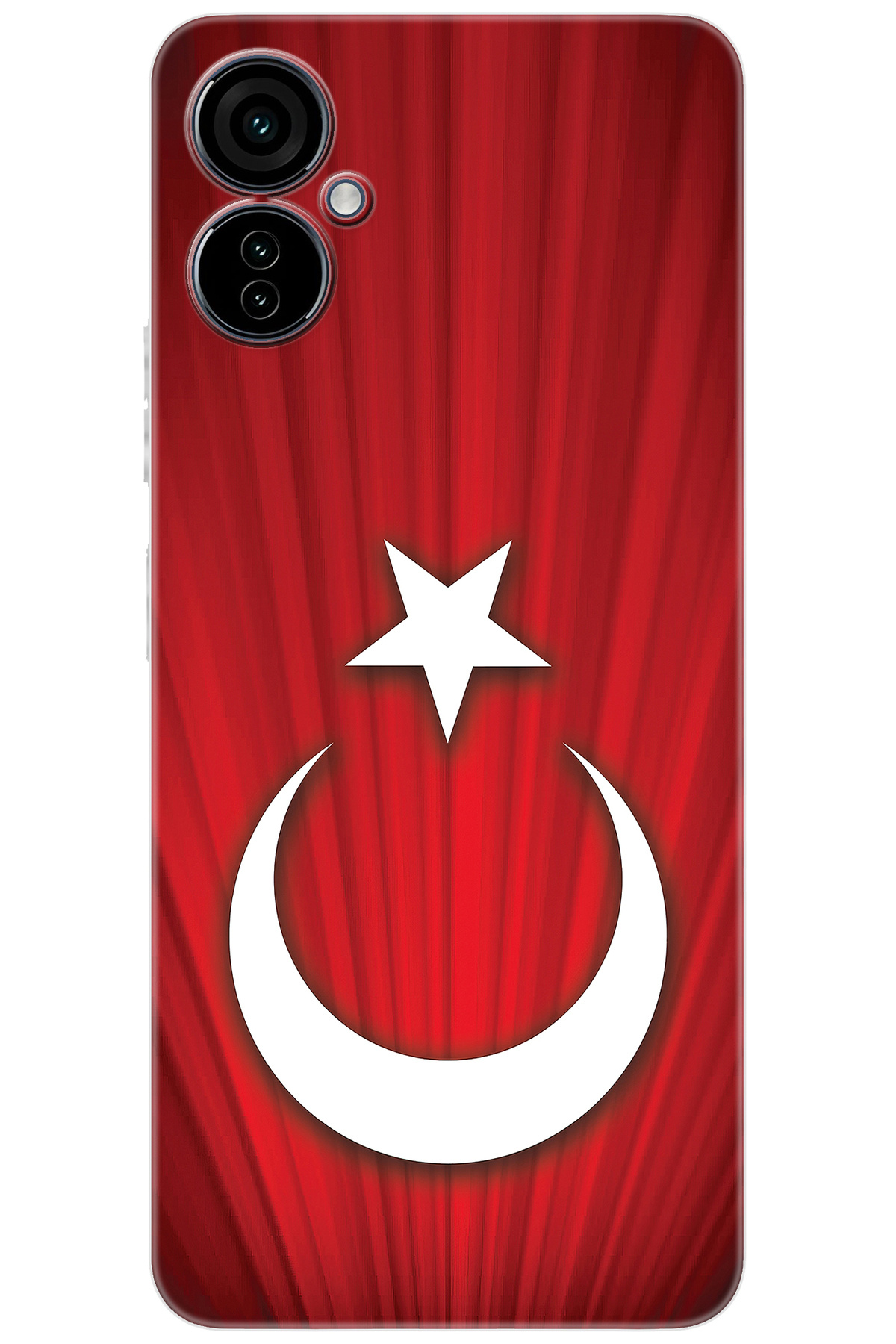 Tecno 19 NEO (CH6i) Compatible Sheath Pattern Printed Silicone Turkish Flag Design NGO:382 CP-2zMAFro