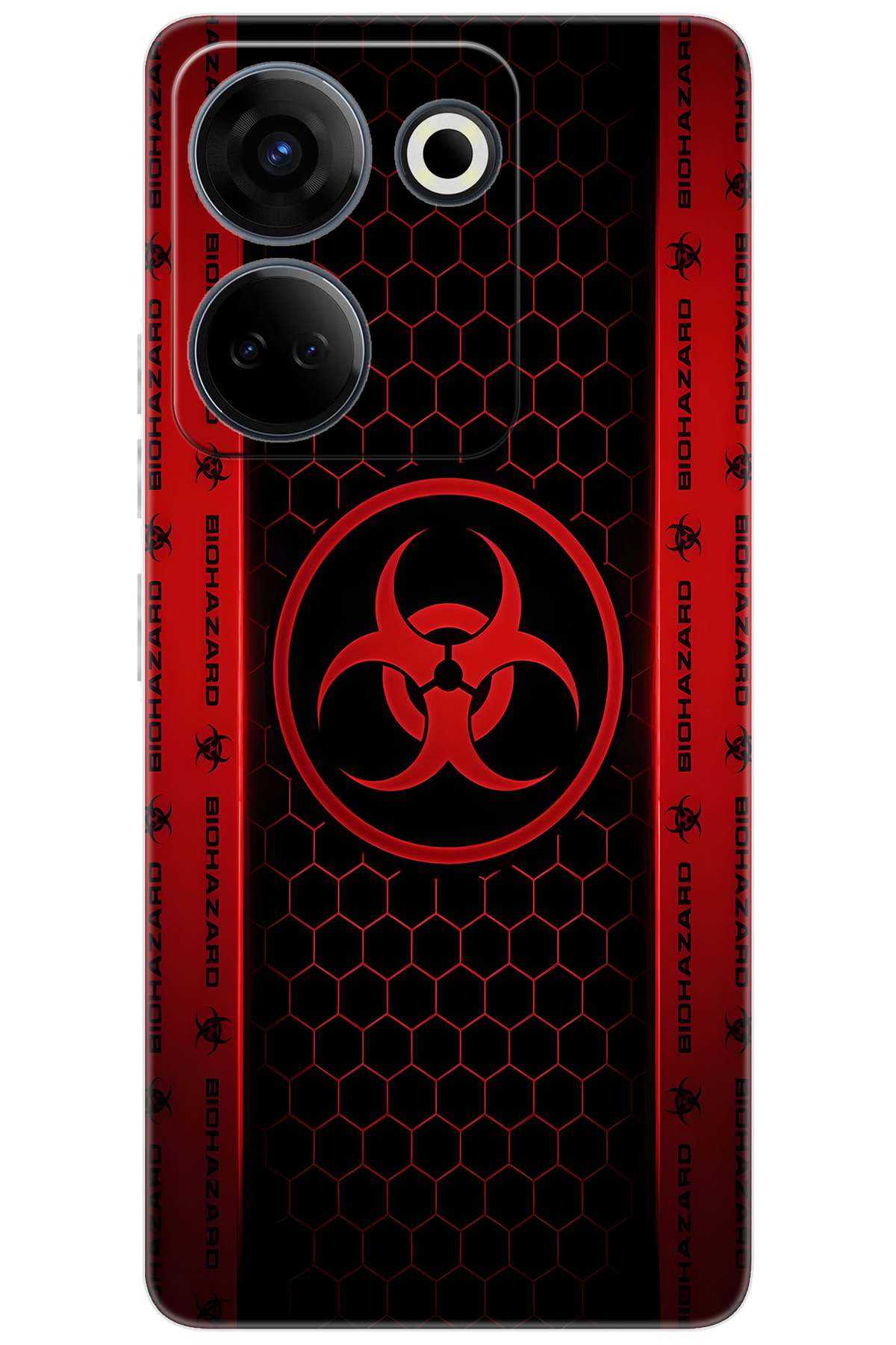 Tecno 20 (CK6n) Compatible Sheath Pattern Printed Silicone Biohazard NGO:754 CP-exWKn0T