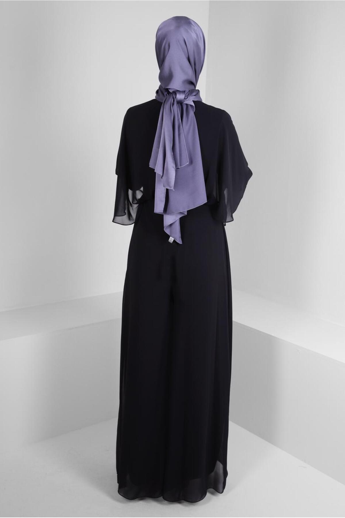 مانتو ابایا زنانه آلوینا | 23YABL0050390 Alvina - Image 3