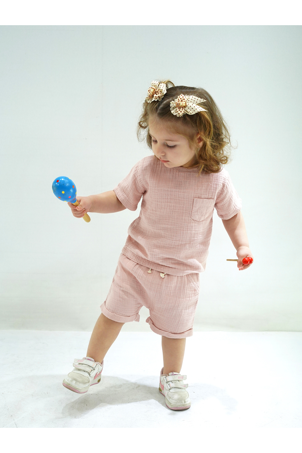 ست نوزادی پسرانه – دخترانه صورتی Aydodo | AD33665 اورجینال - تصویر 3