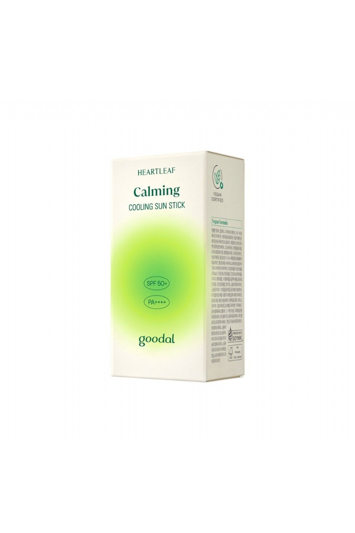 Heartleaf Calming Cooling Sun Stick - Houttuynia Cordata Extract Sunscreen Stick SPF 50+ PA Goodal