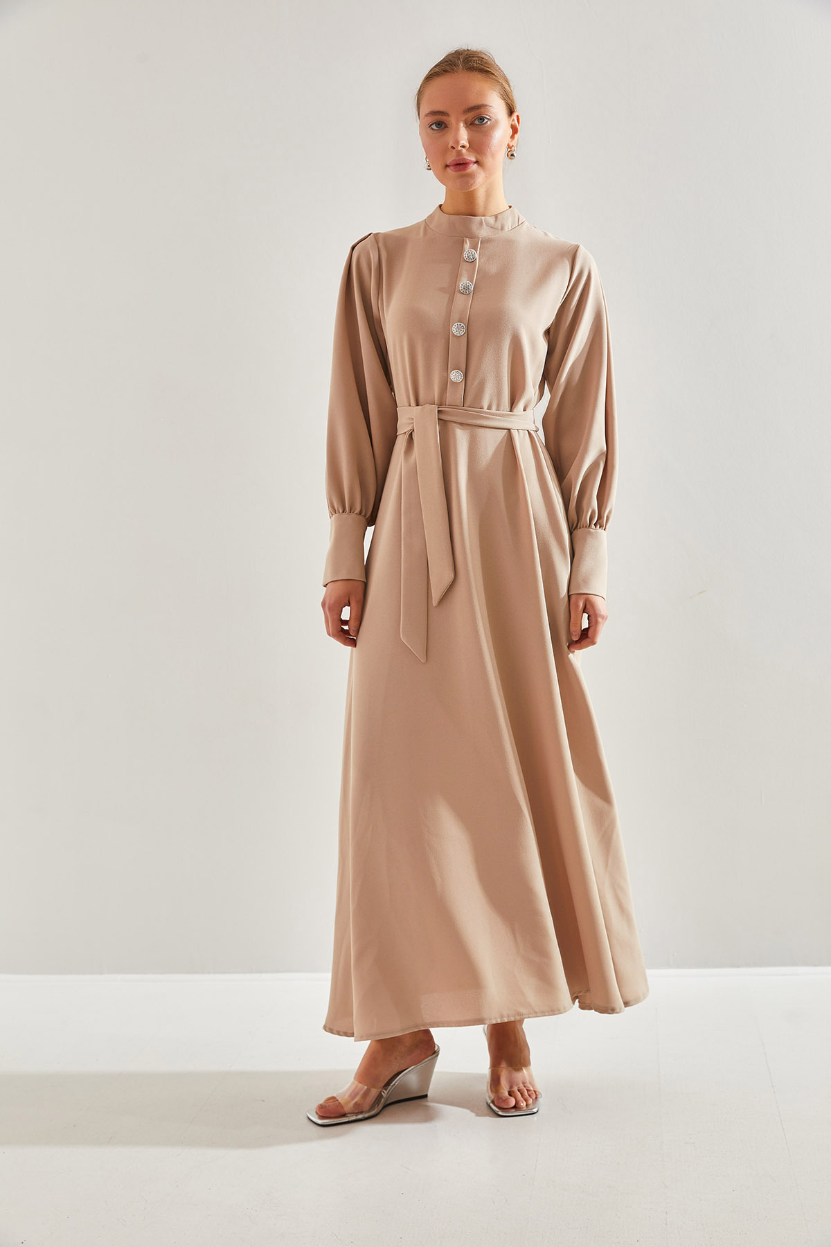 لباس زنانه لوکی مودست | 60151011 Bianco Lucci Modest - Image 3