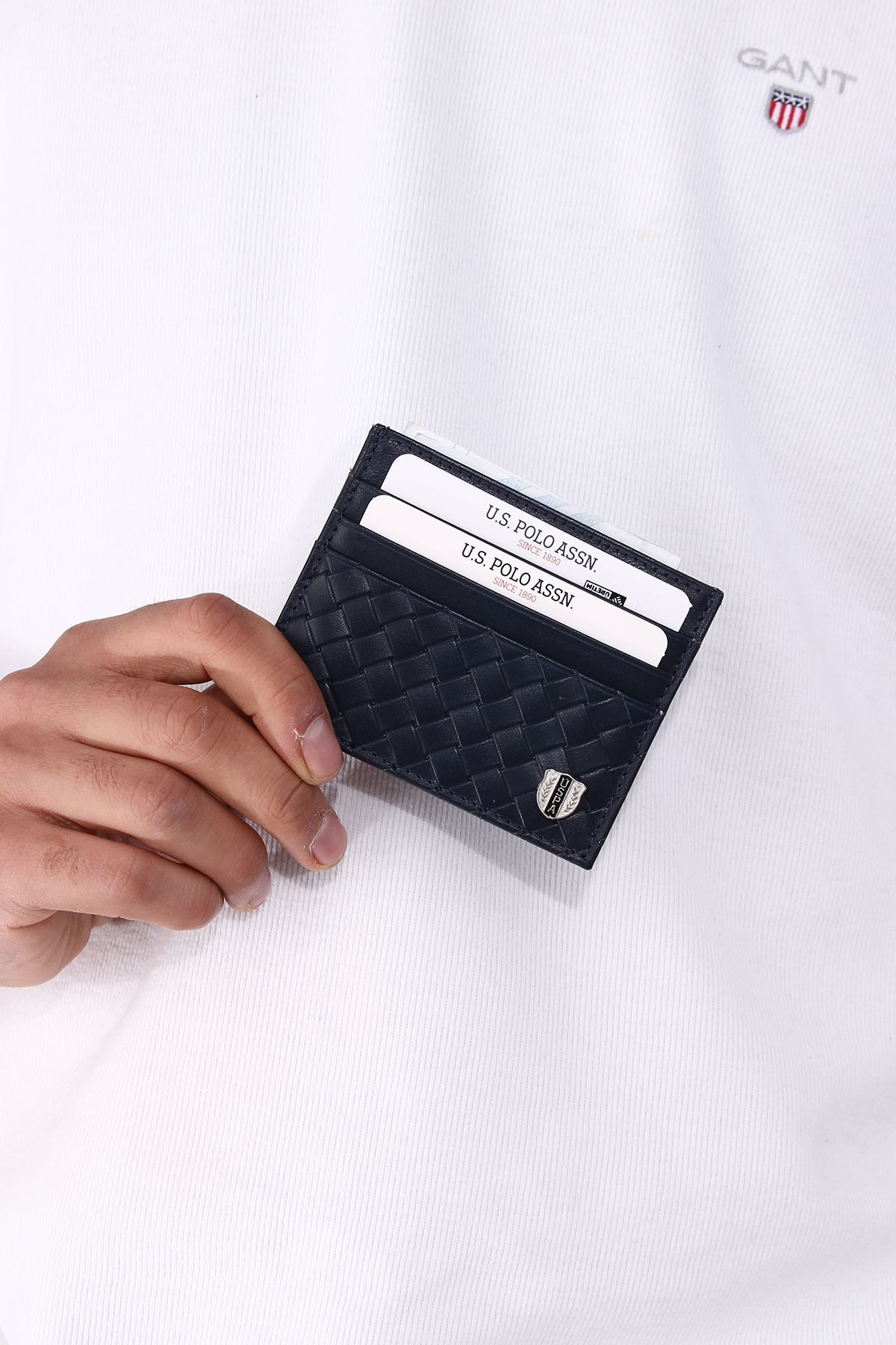 کارت دار مردانه و زنانه پایه چوگان ASSN. 7667 7668 7669 چرمی عمومی هارگر U.S. Polo Assn.