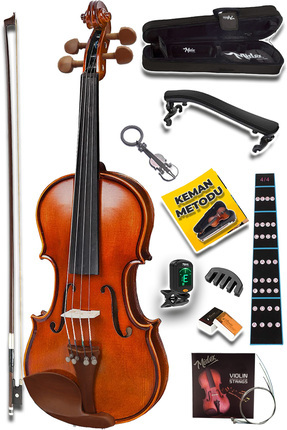 Midex Gla-124 Profesyonel Üst Kalite Gül Keman 4/4 Tam Boy Full Set