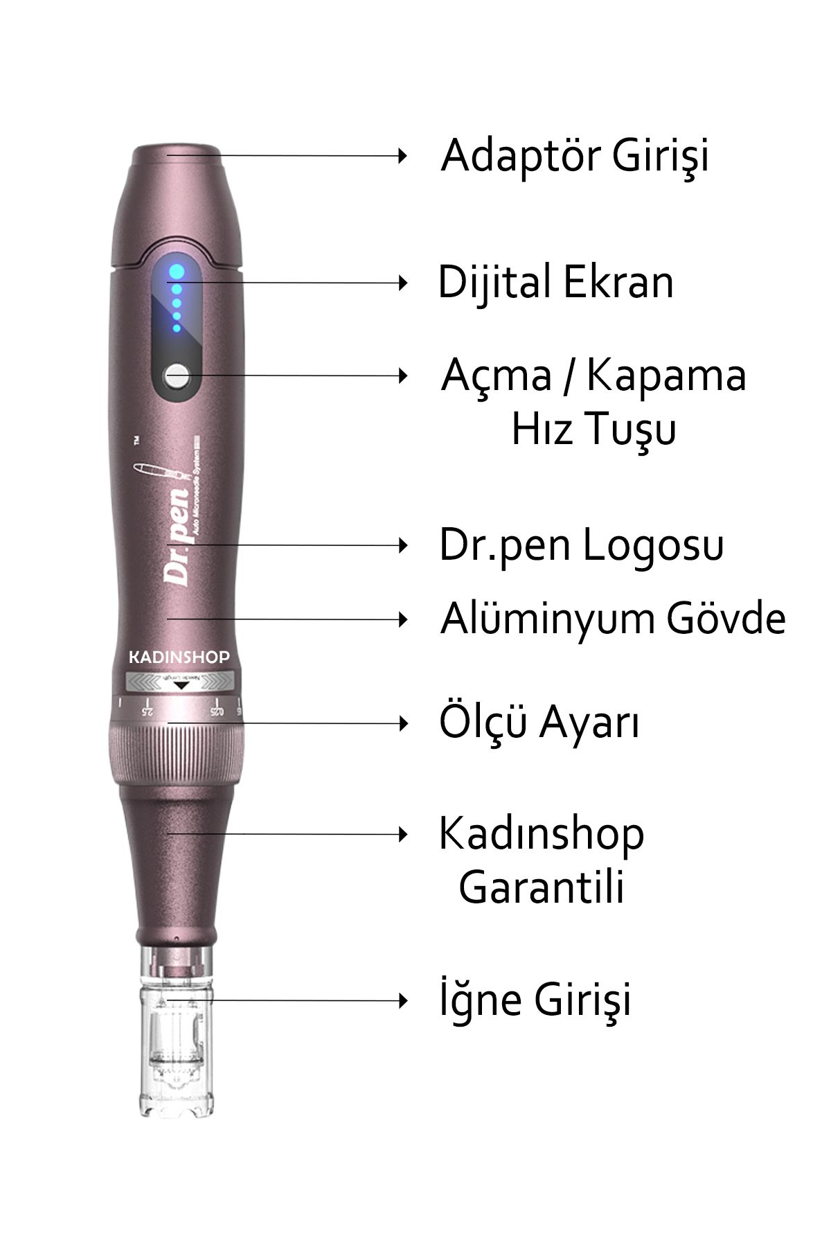 Dr.Pen دستگاه میکرونیدلینگ شارژی Ultima A10 W (ضمانت ۲ ساله ترکیه) دستگاه دیرماپن میکاپ دائمی درمارولر